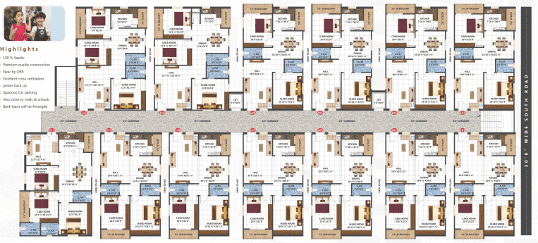 teja-heights-block-a Sai Teja Heights Block A Cluster Plan