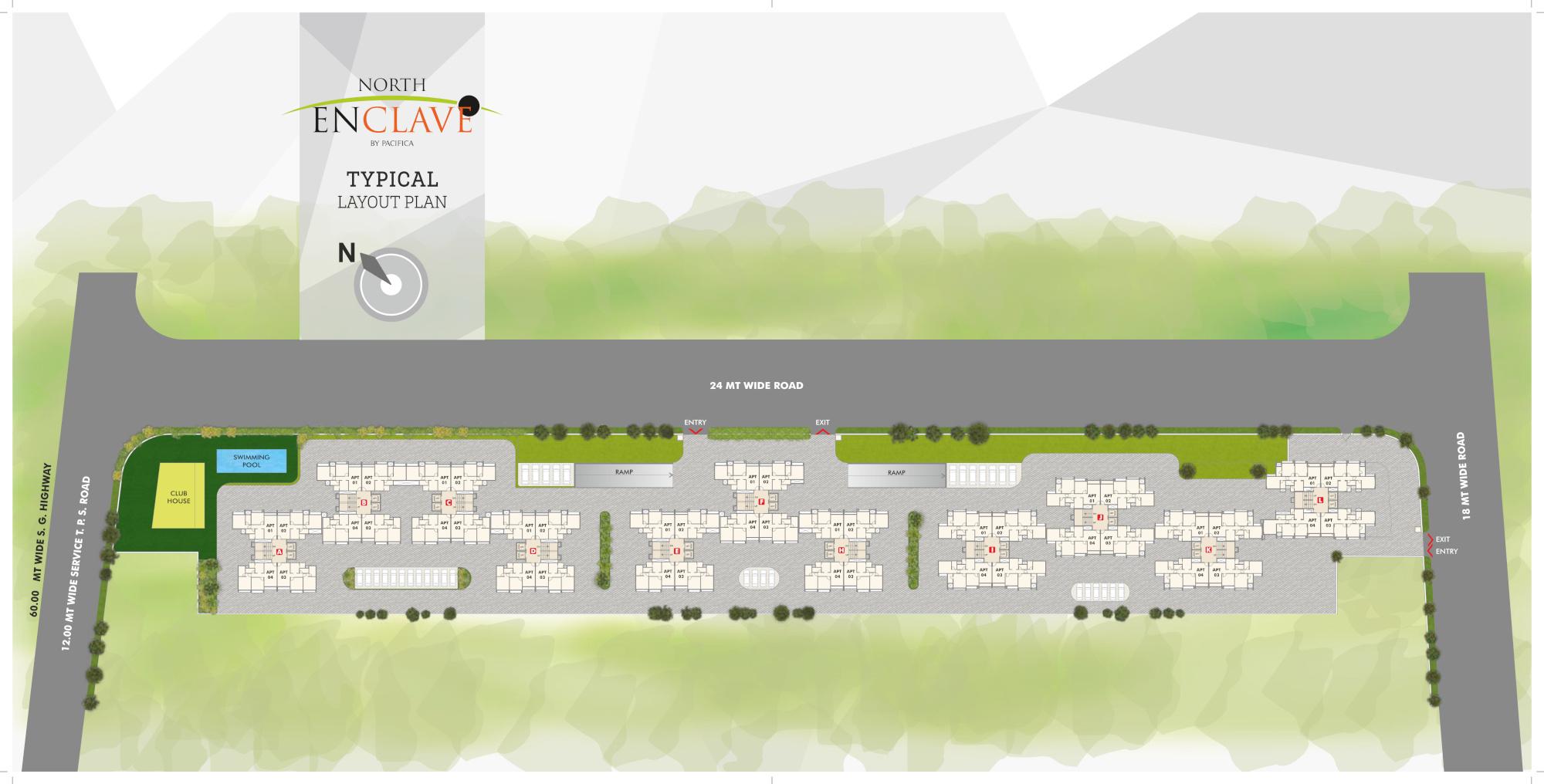 north-enclave-l-block Layout Plan