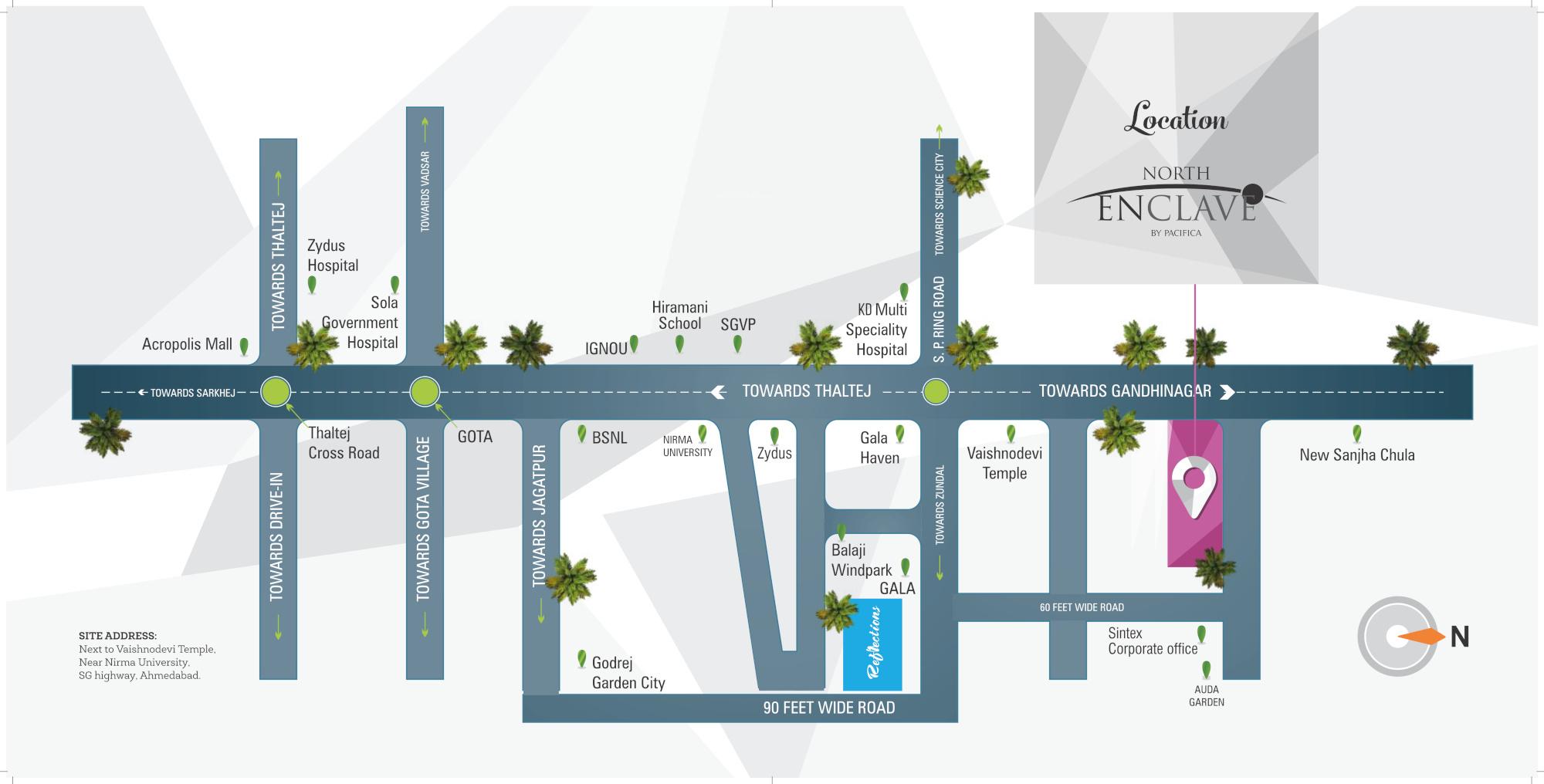 north-enclave-l-block Location Plan