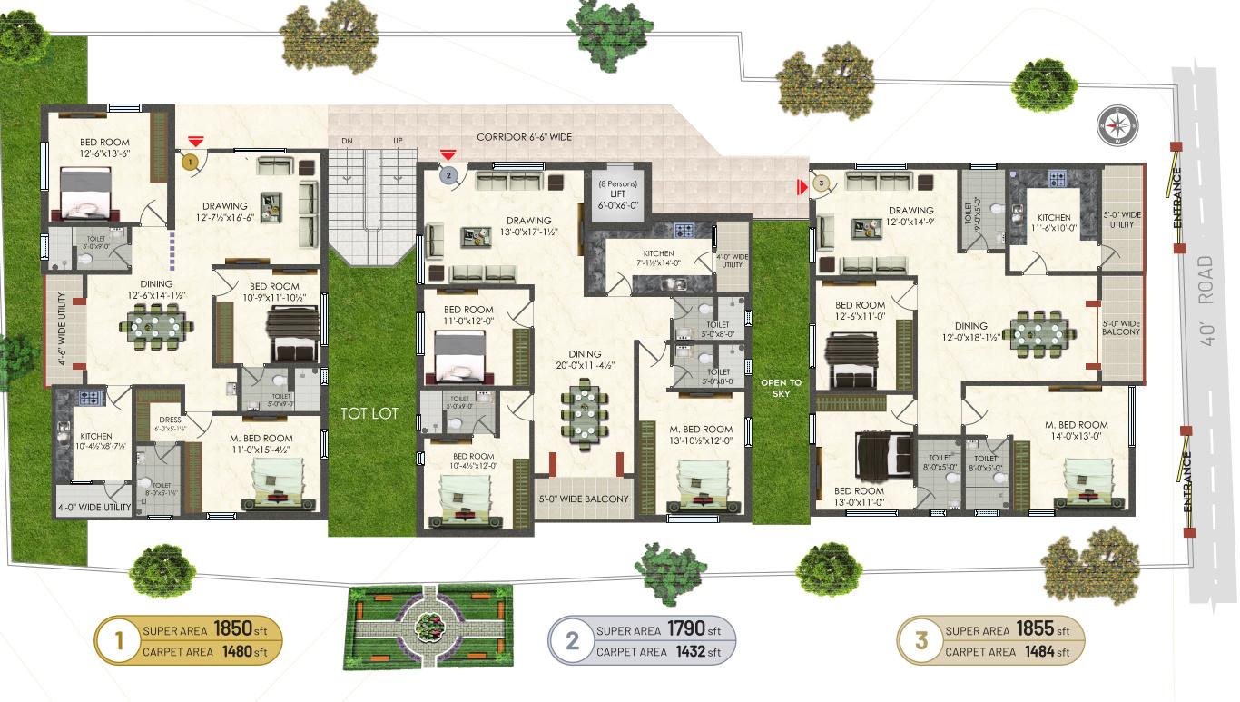 riasath-residency Master Plan