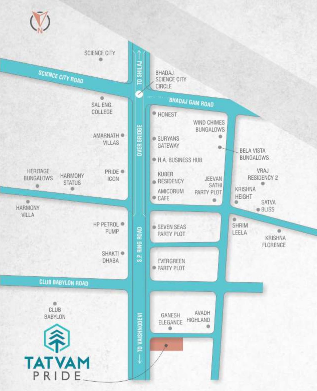 tatvam-pride Location Plan
