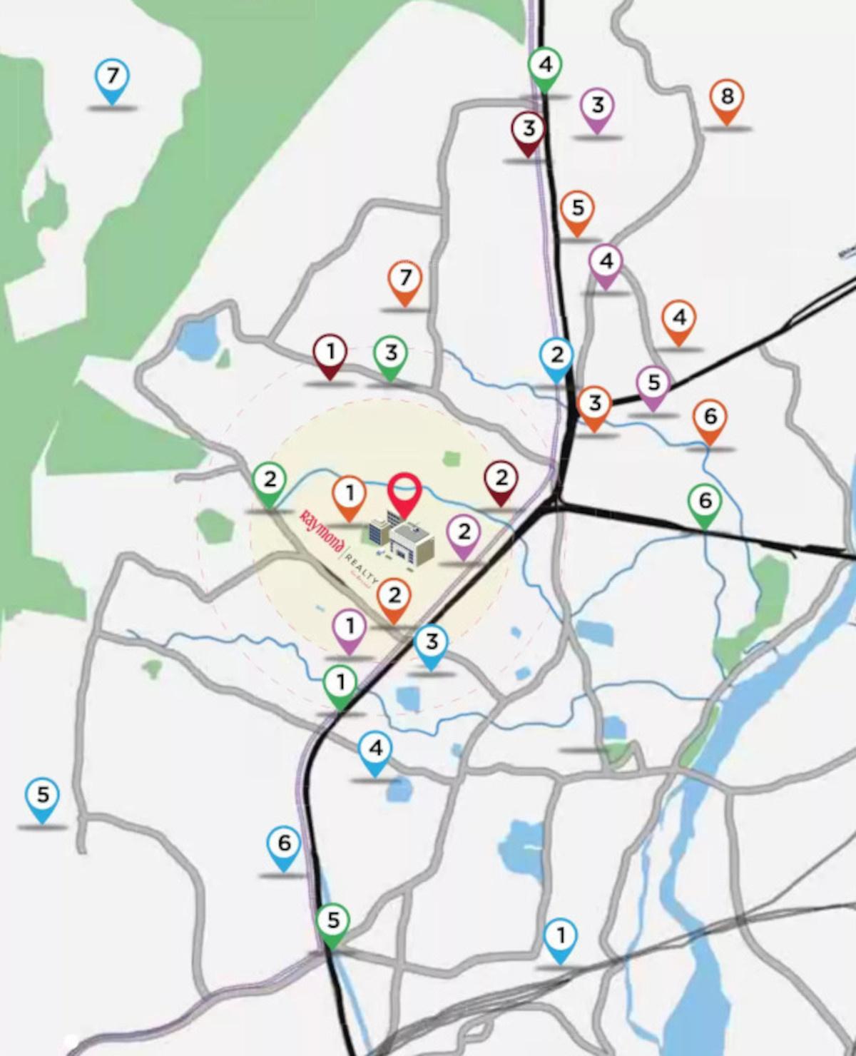 ten-x-habitat-raymond-realty-tower-f Location Plan