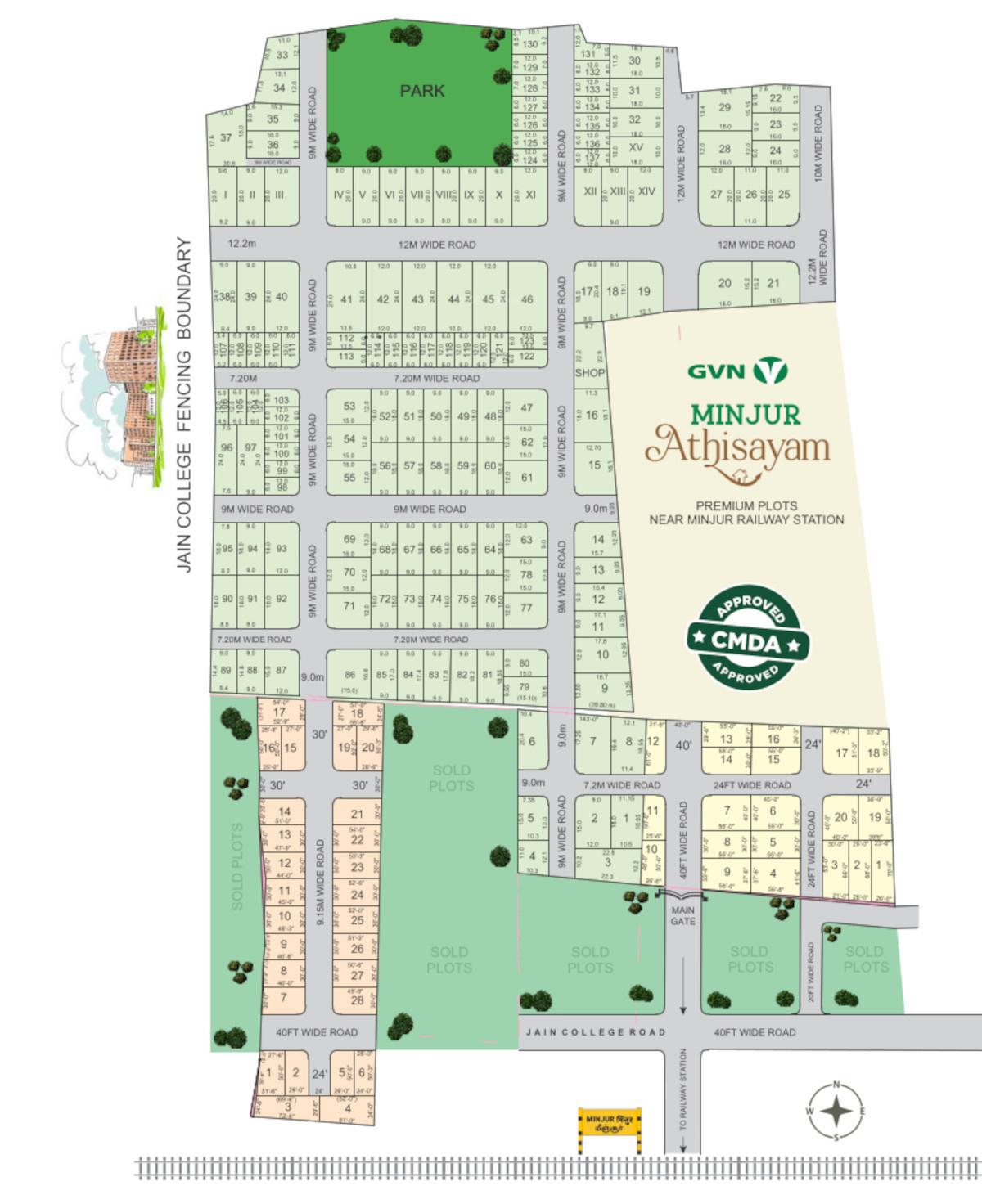 minjur-athisayam Layout Plan