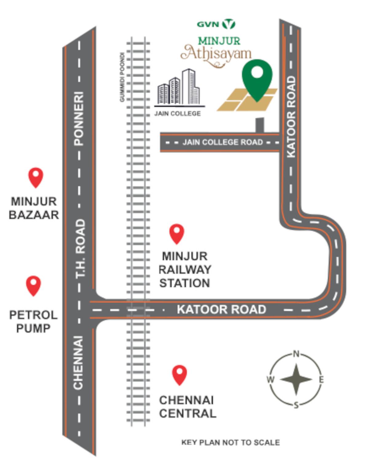 minjur-athisayam Location Plan