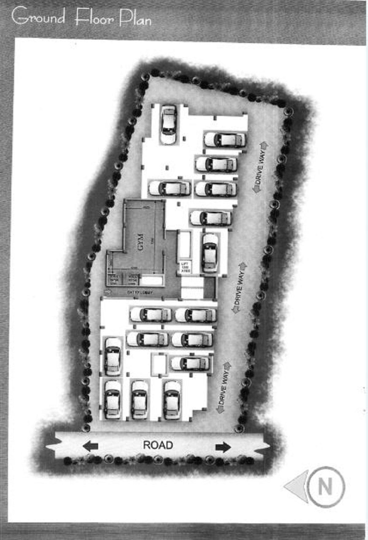 enclave Cluster Plan for ground Floor