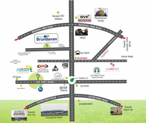brundavan Location Plan