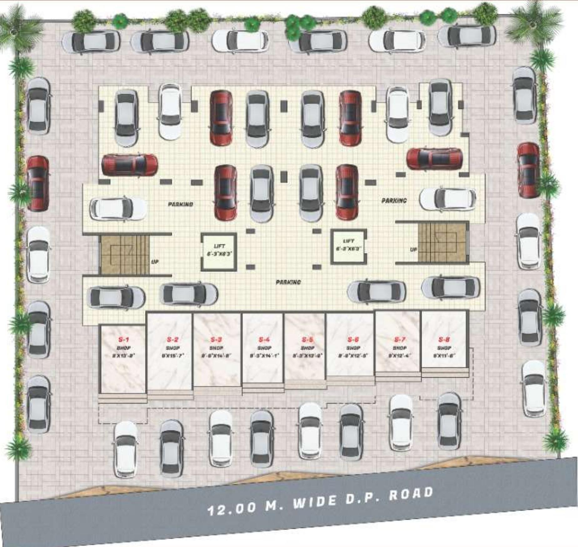 pride-2 Krushna Pride 2 Ground Cluster Plan