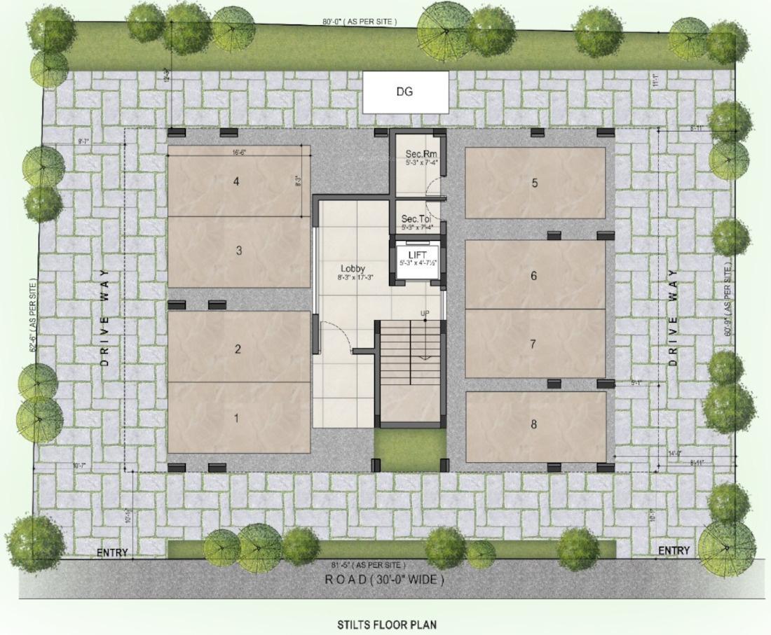 preethi Block 1 & 2 Stilt Cluster Plan