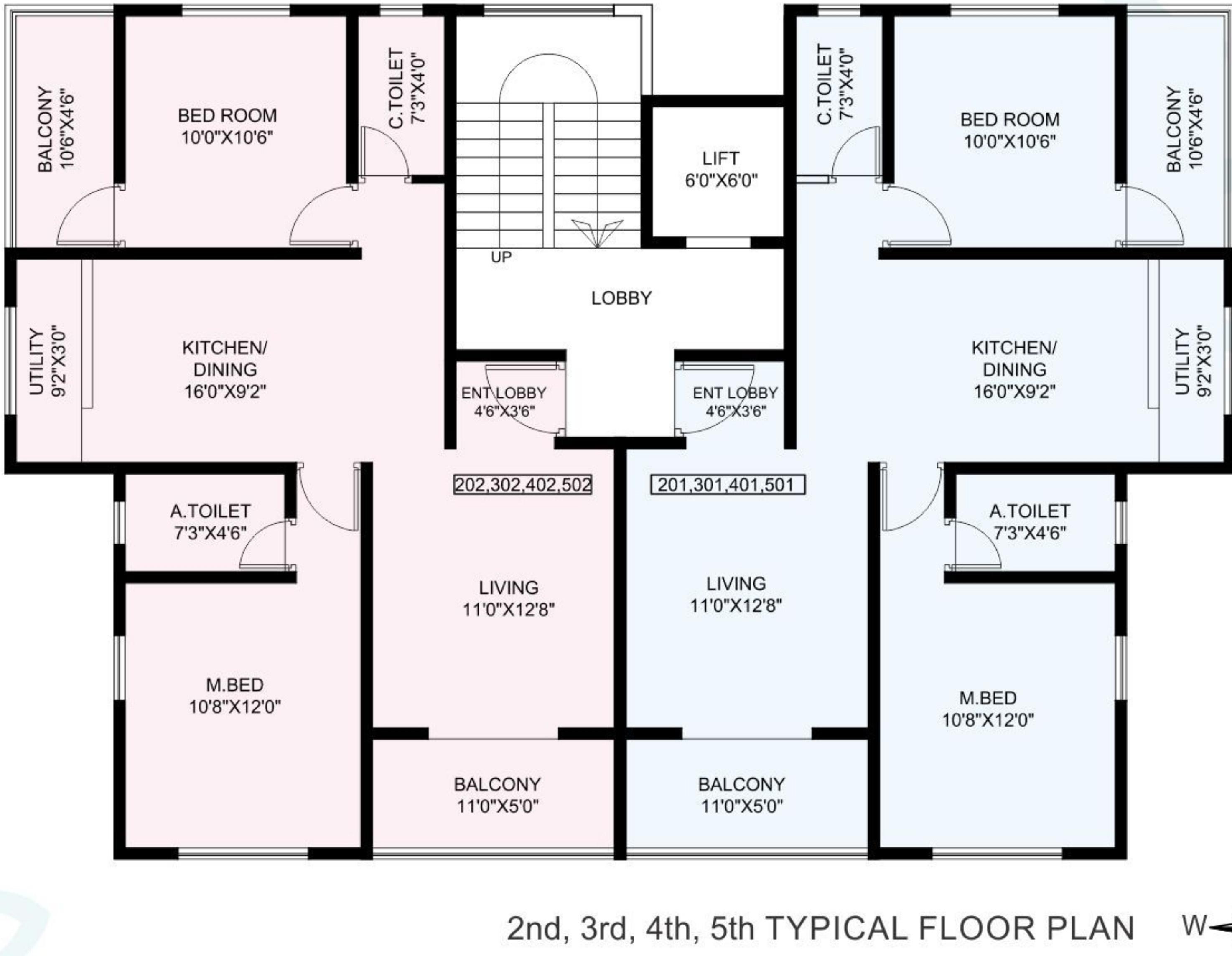 sneh-mithila Sneh Mithila Cluster Plan from 2nd to 5th Floor