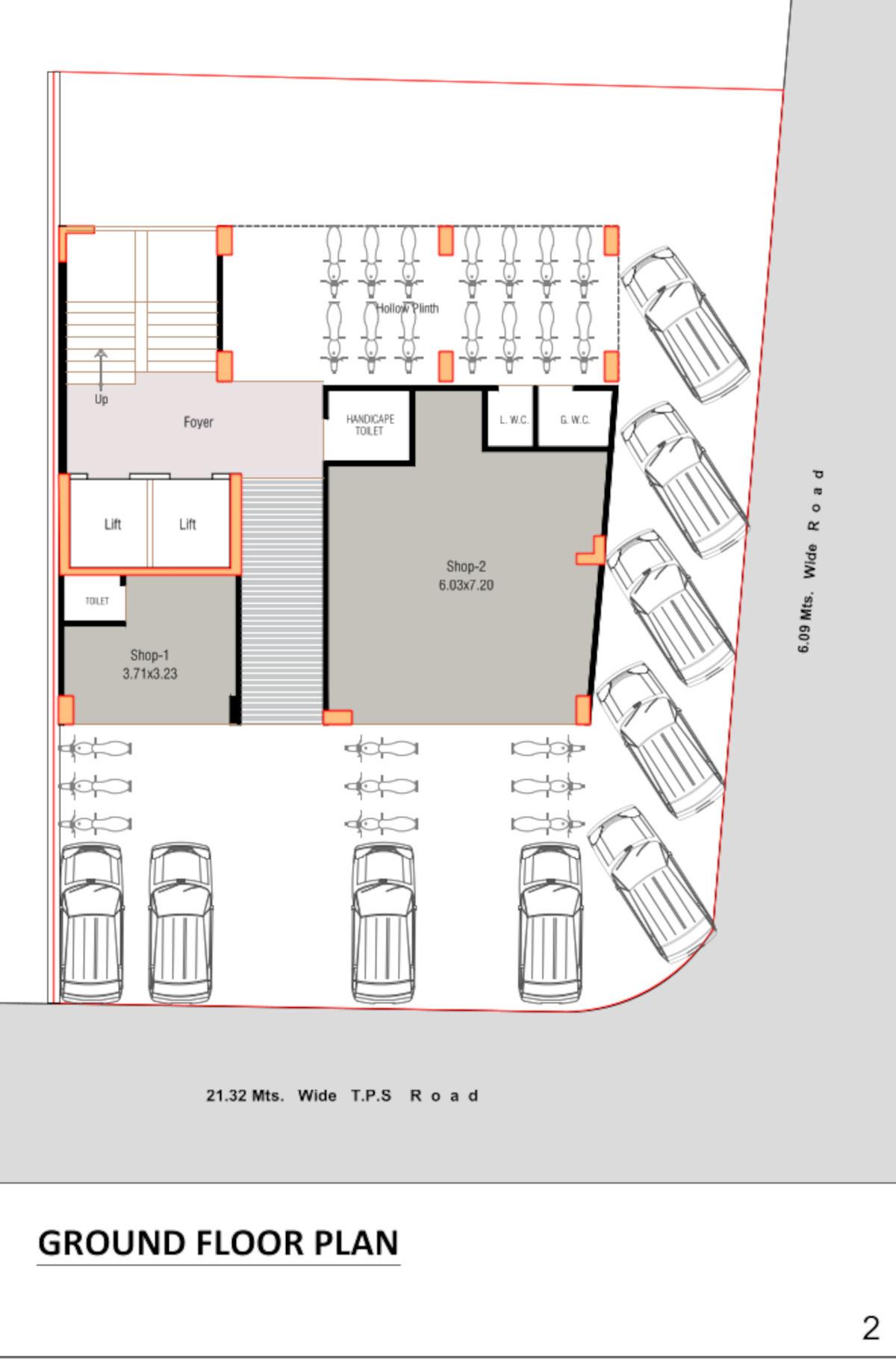 rushikesh-apartment Rushikesh Apartment Ground Floor Cluster Plan
