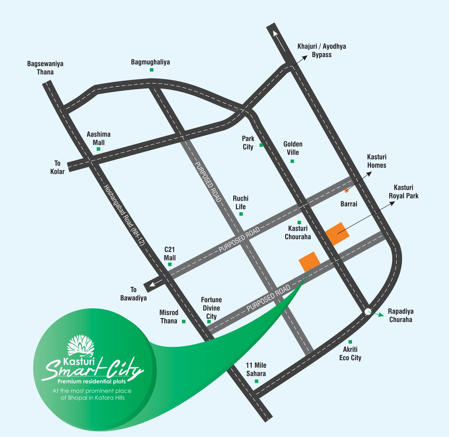 kasturi-smart-city Location Plan