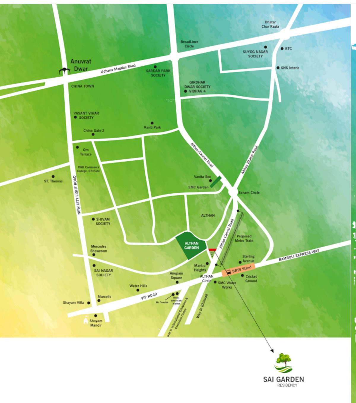 sai-garden-residency Location Plan