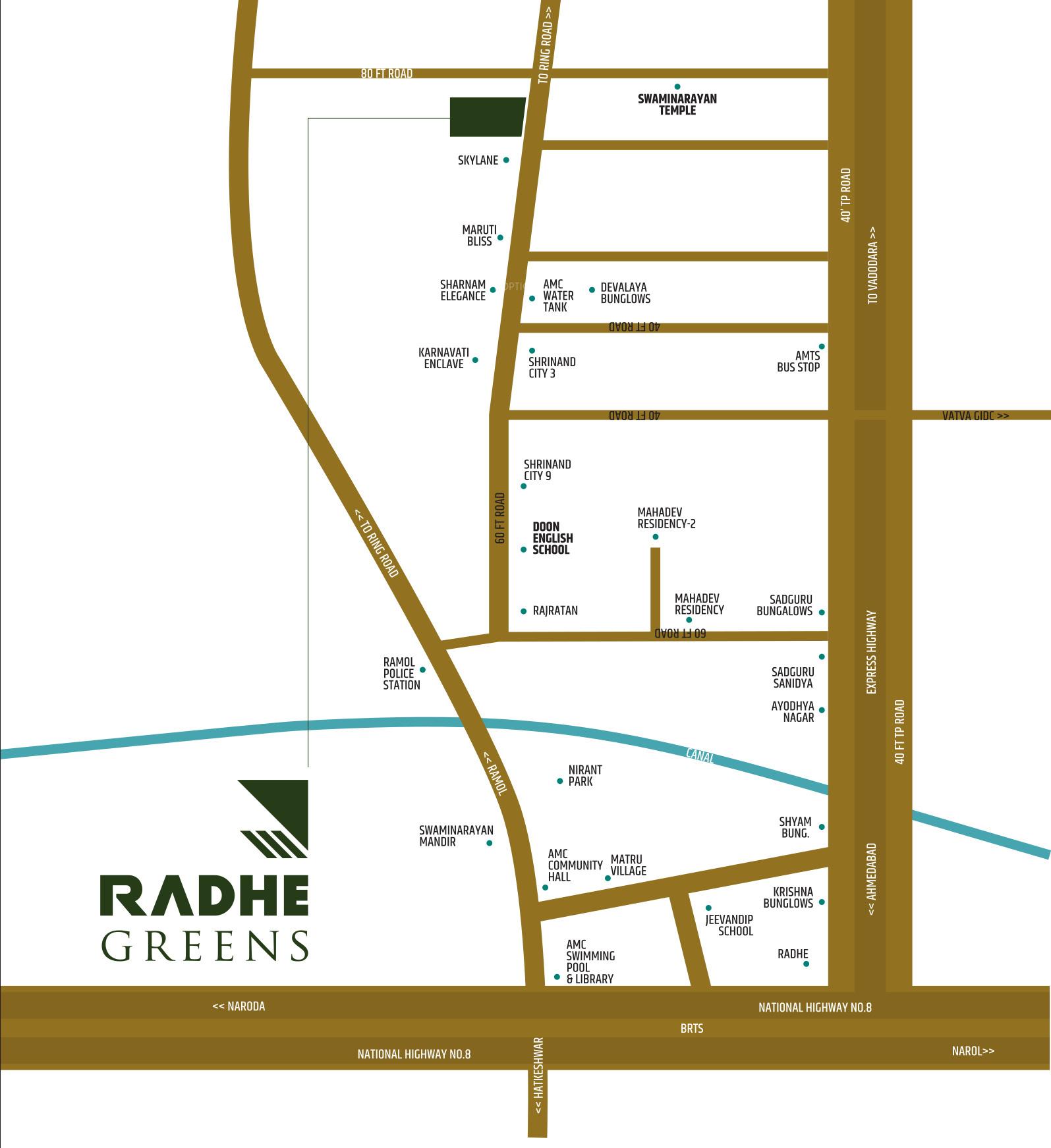 greens Location Plan