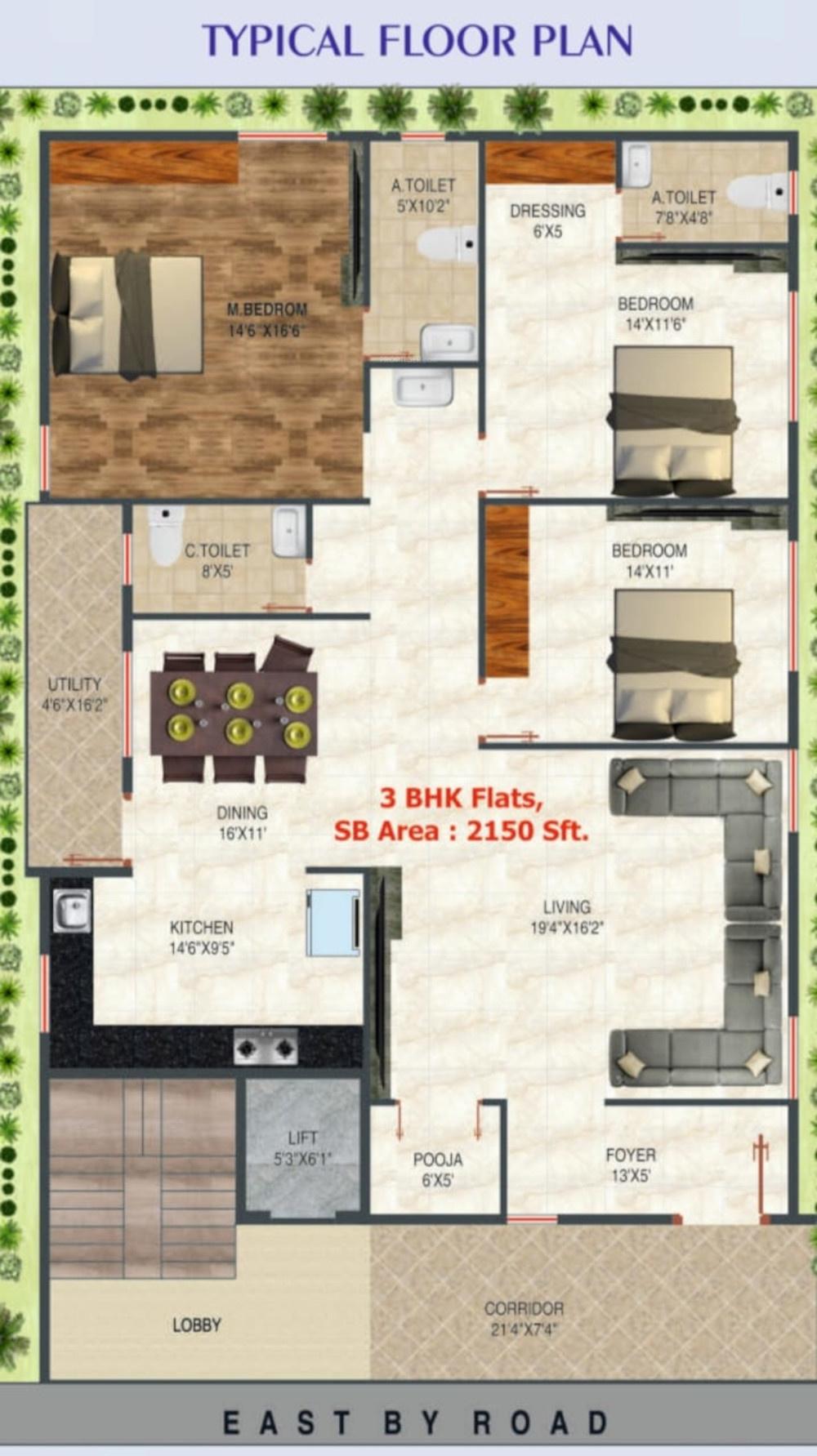 nandi-shree-park-view Nandi Shree Park View Cluster Plan from 1st to 4th Floor