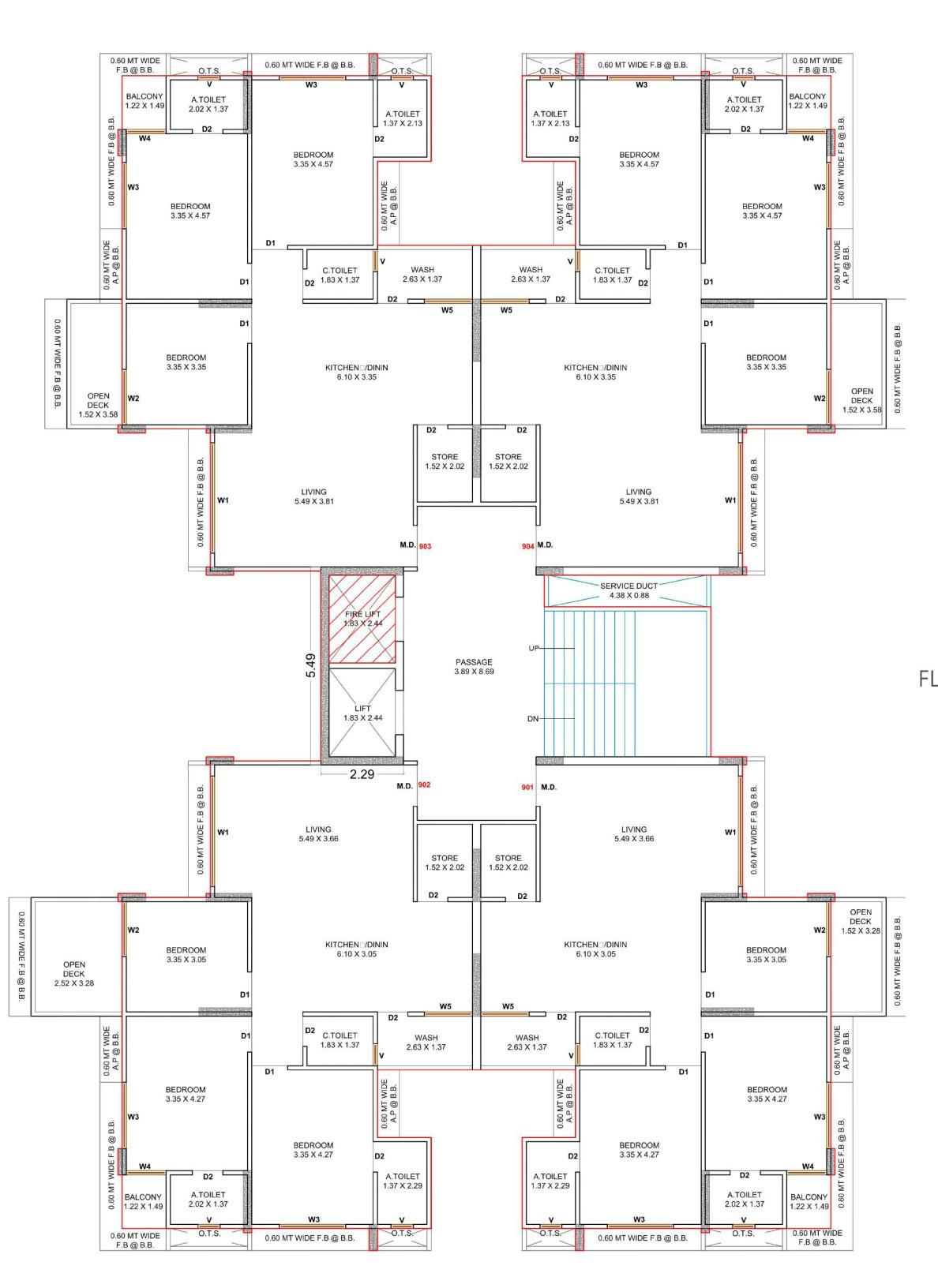 avkash-2 Avkash 2 Cluster Plan for 9th Floor