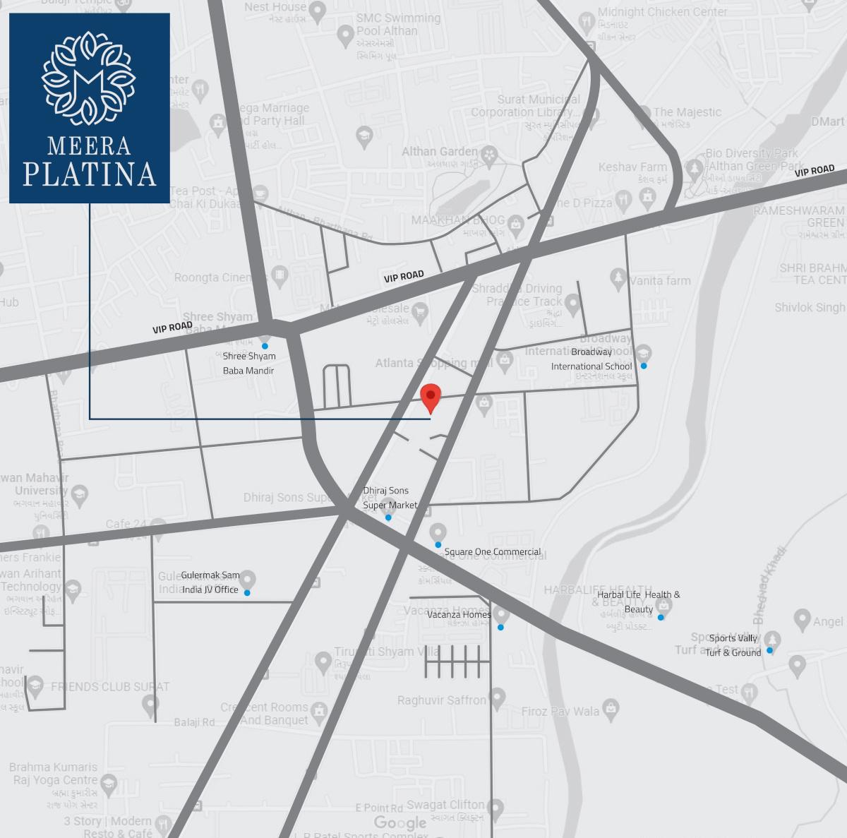 meera-platina Location Plan