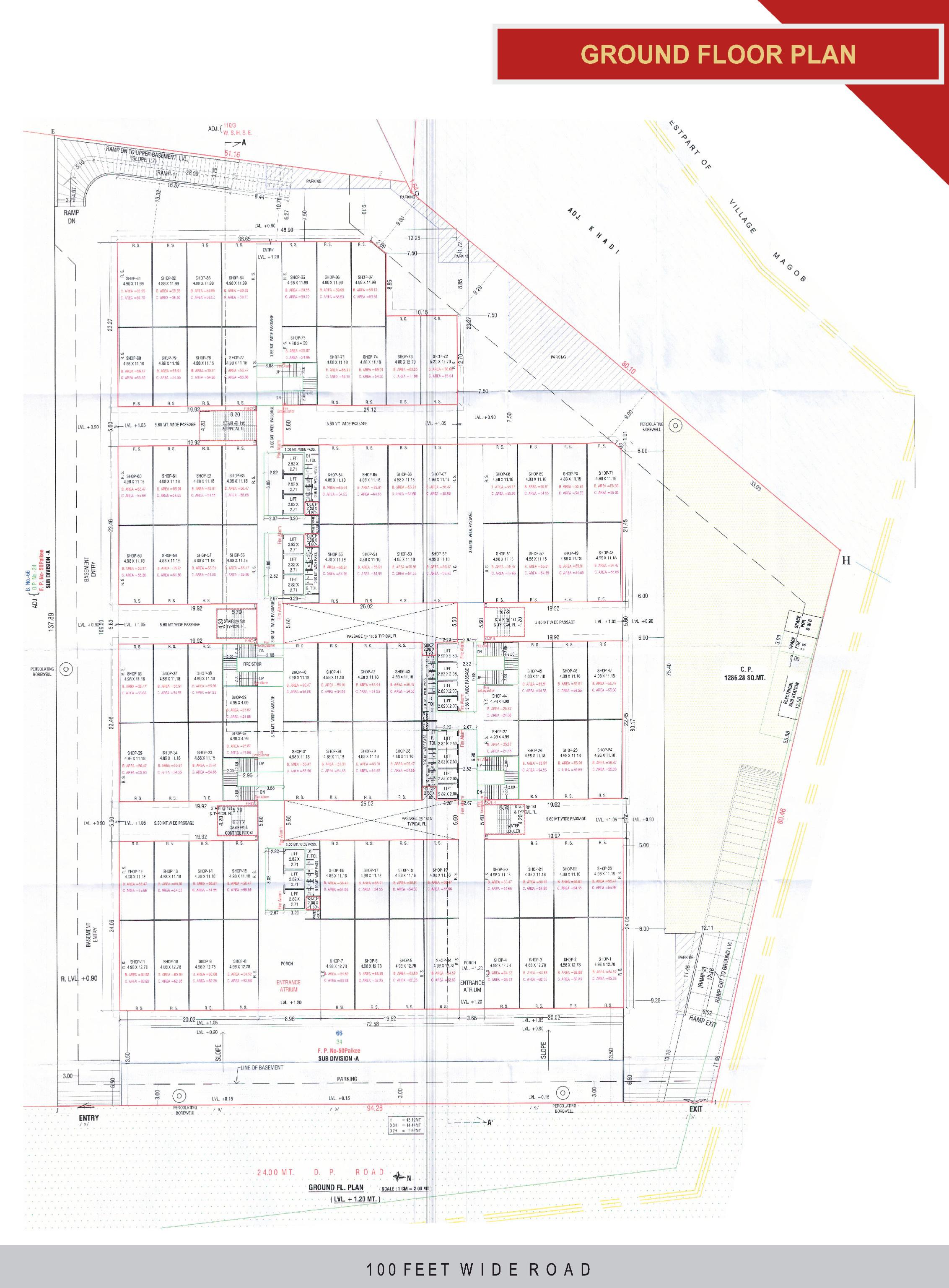 salasar-textile-market 1 Cluster Plan For Ground Floor