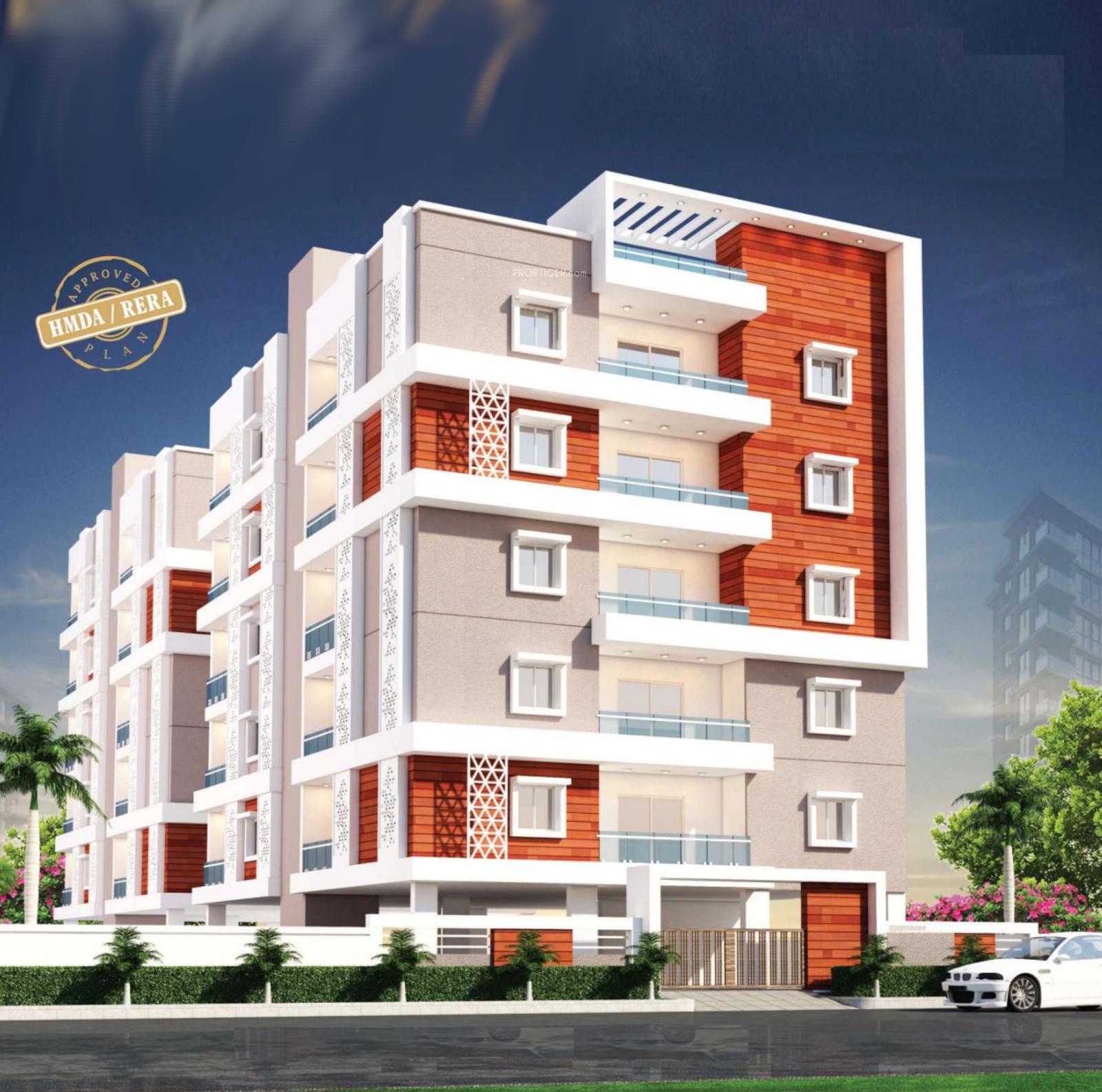 twin-towers-block-a Elevation