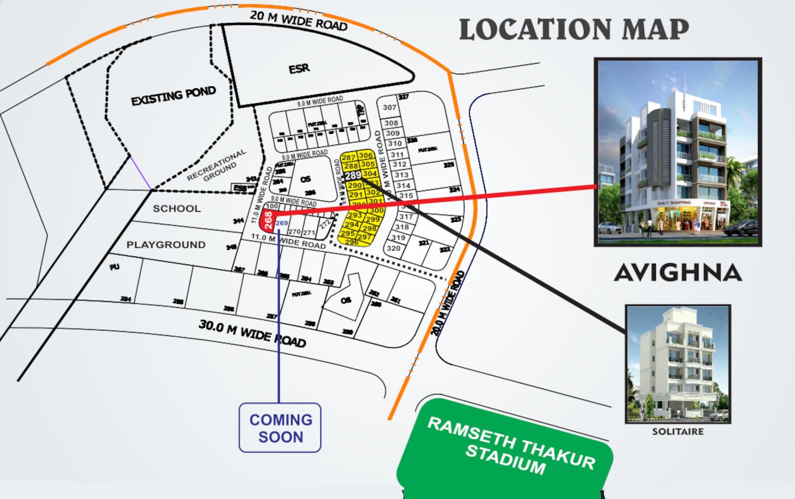 avighna Location Plan