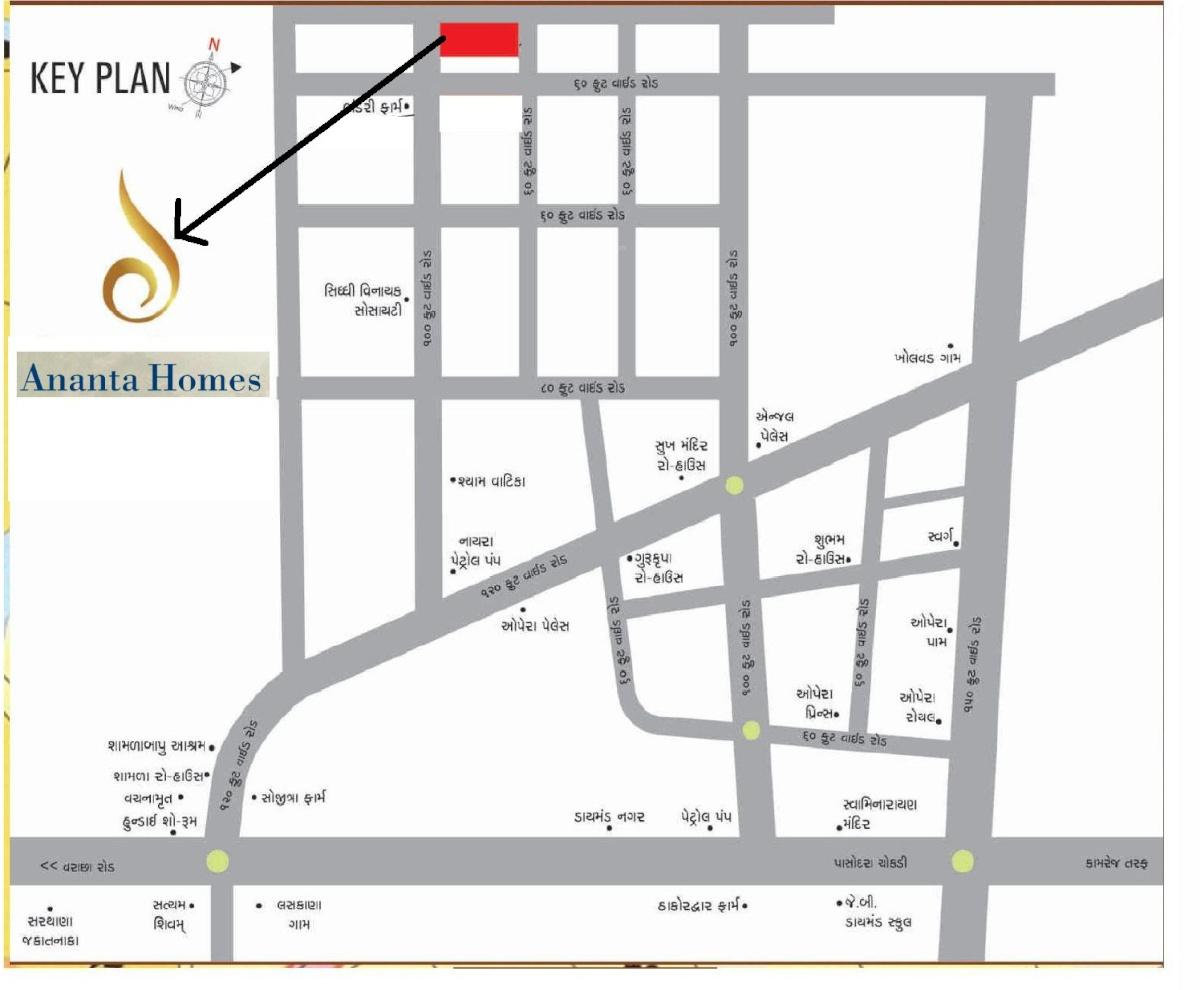 ananta-homes Location Plan