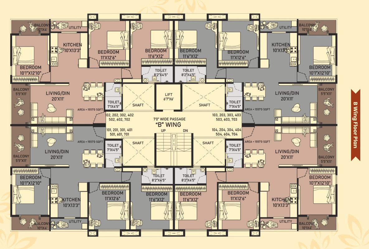amrapali Wing B Cluster Plan