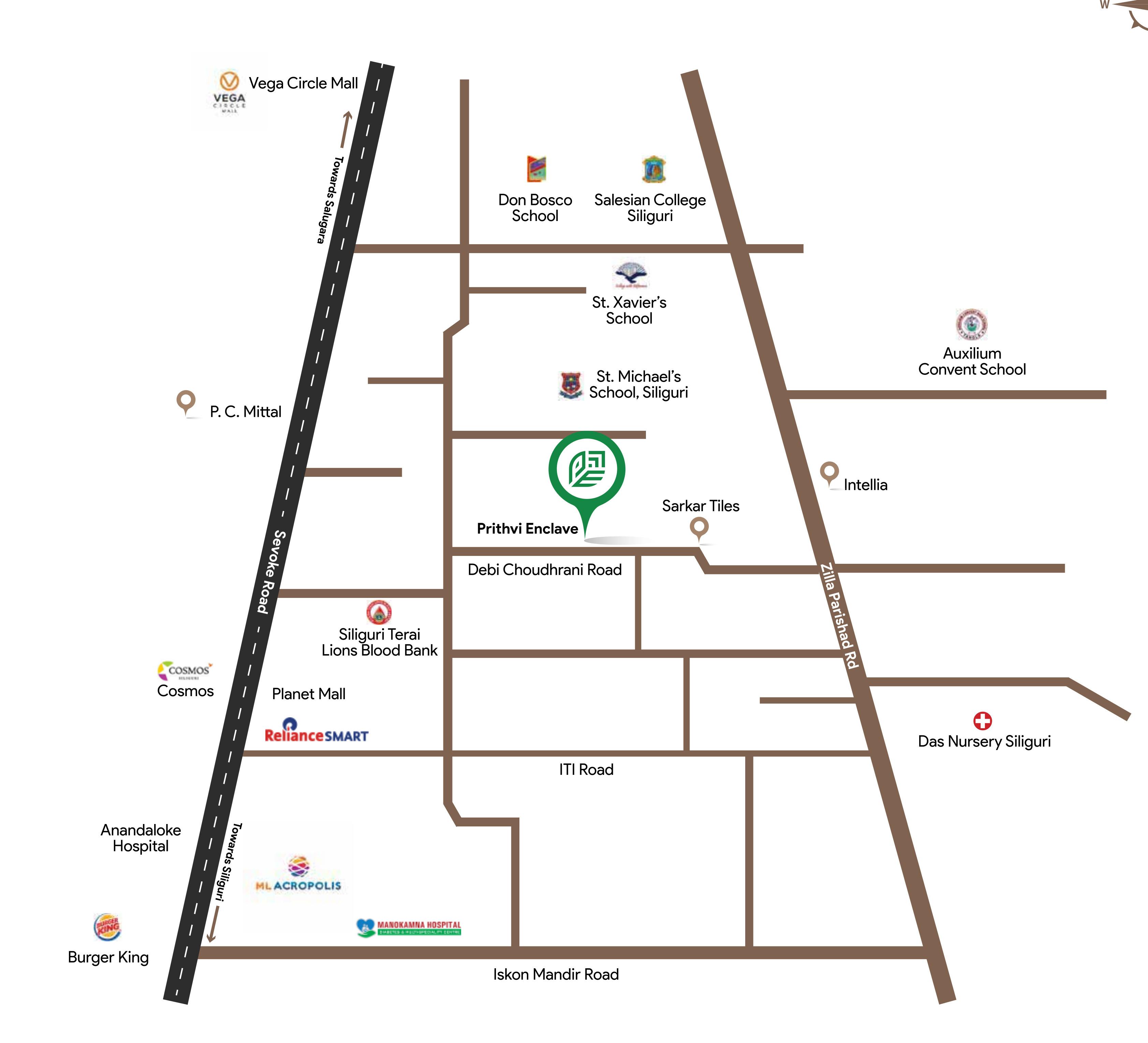 prithvi-enclave Location Plan