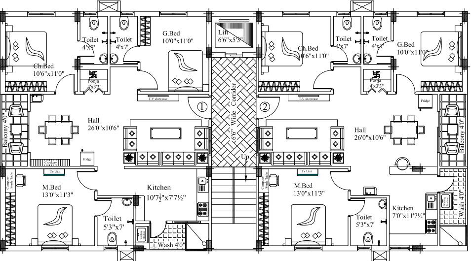 blooming-nest Blooming Nest Cluster Plan For Typical Floor Plan