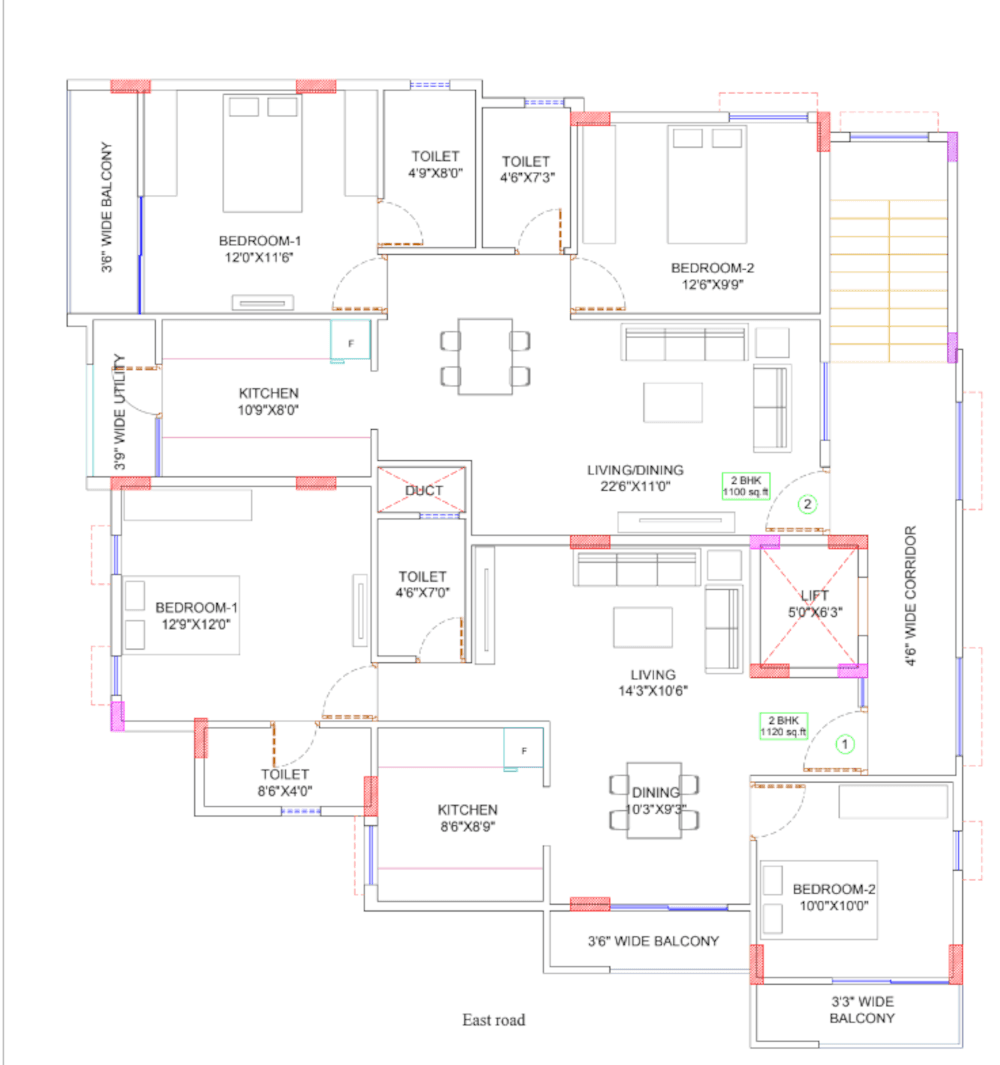 jeya-homes Jeya Homes Cluster Plan from 1st to 5th Floor