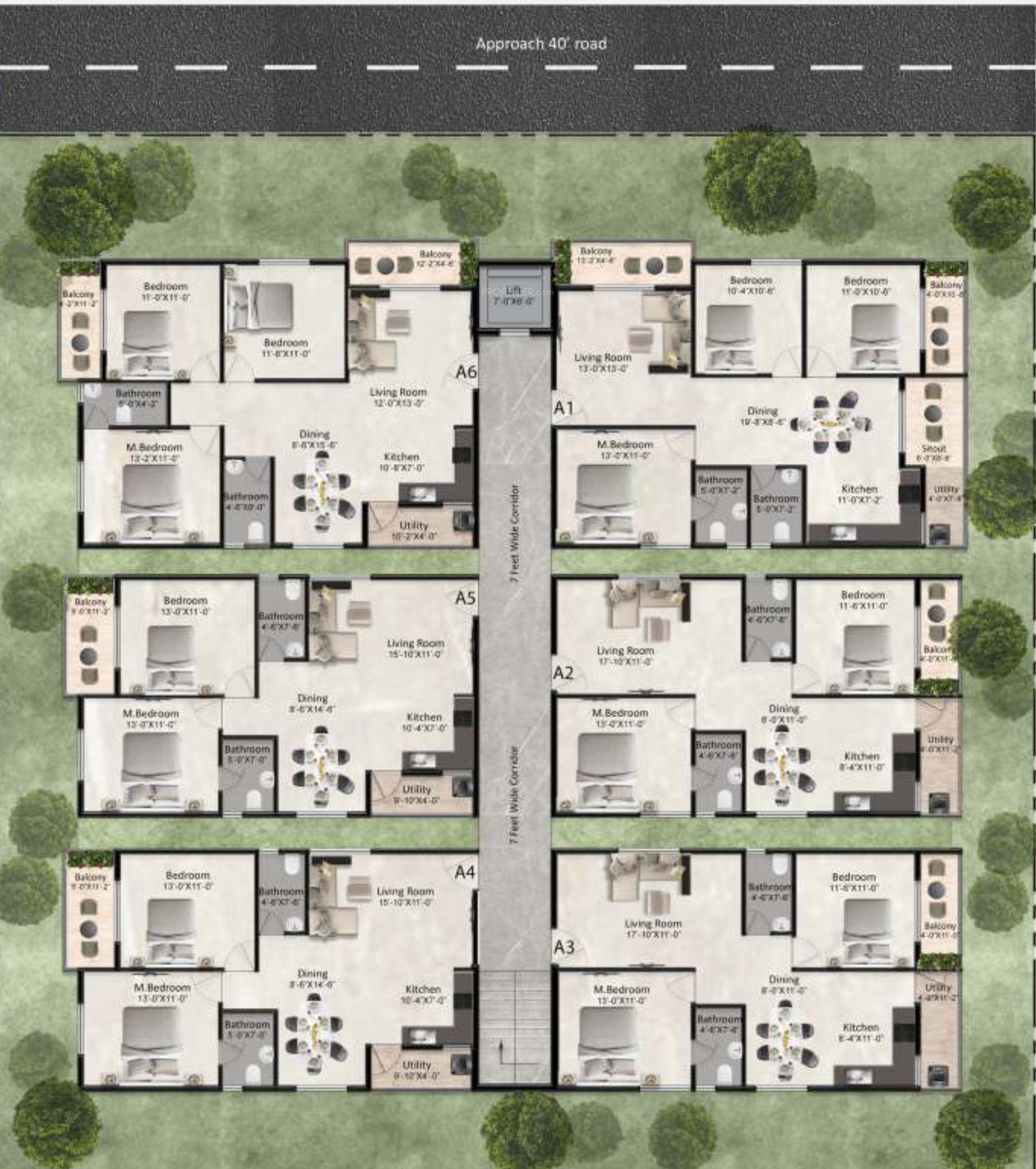 acuity Acuity Cluster Plan For Typical Floor Plan