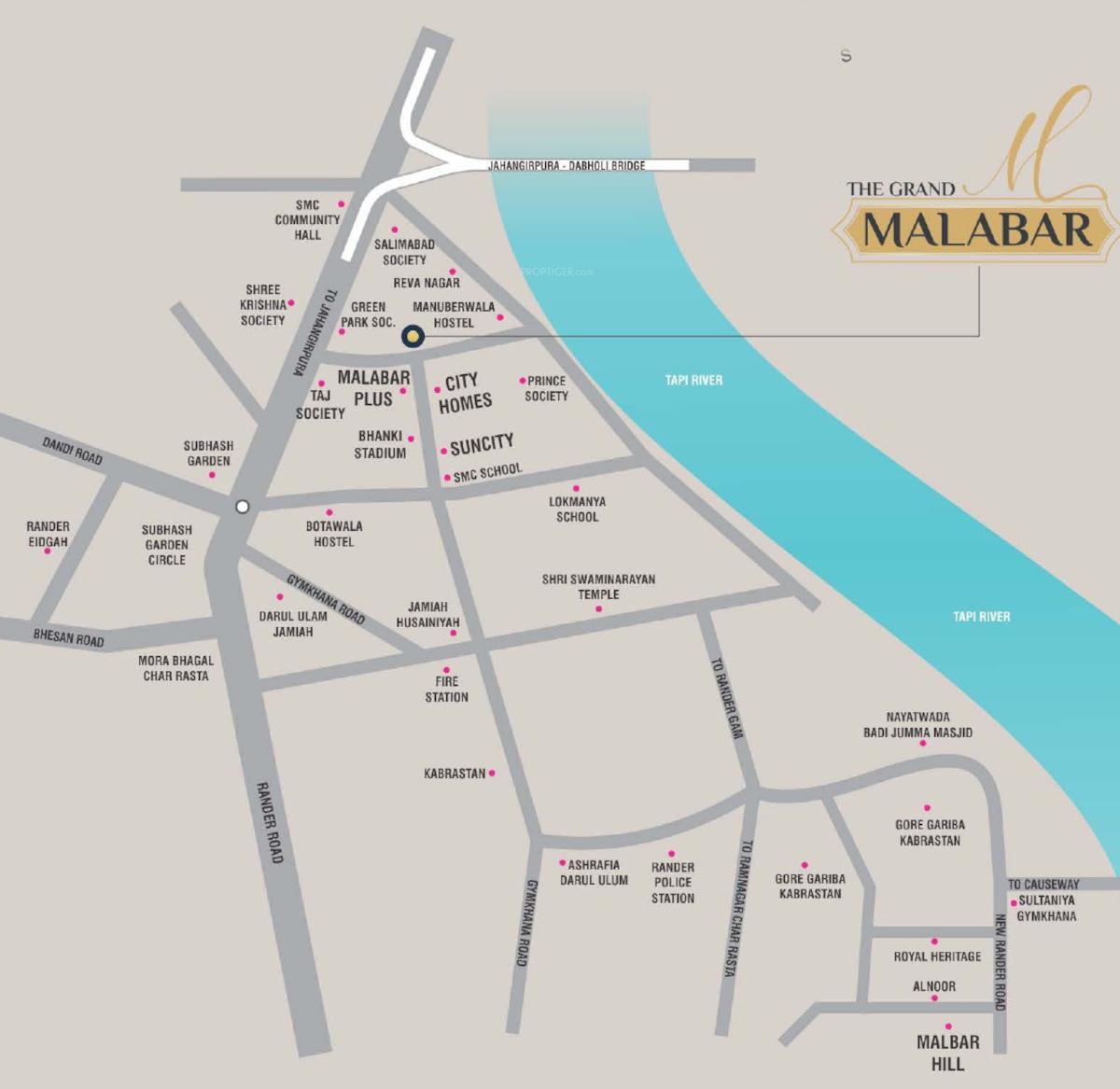 the-grand-malabar Location Plan