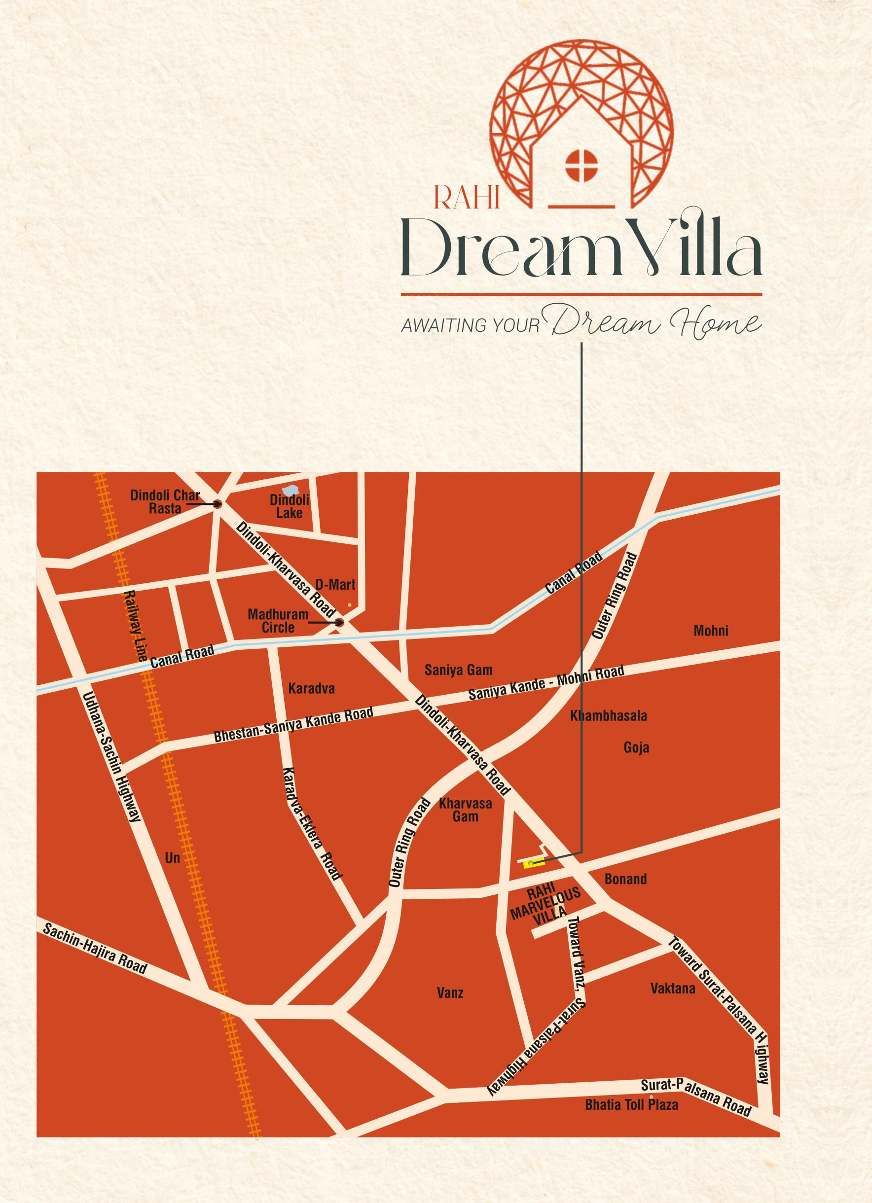 rahi-dream-villa Location Plan