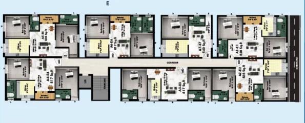 elanza Elanza Cluster Plan from 1st to 5th Floor