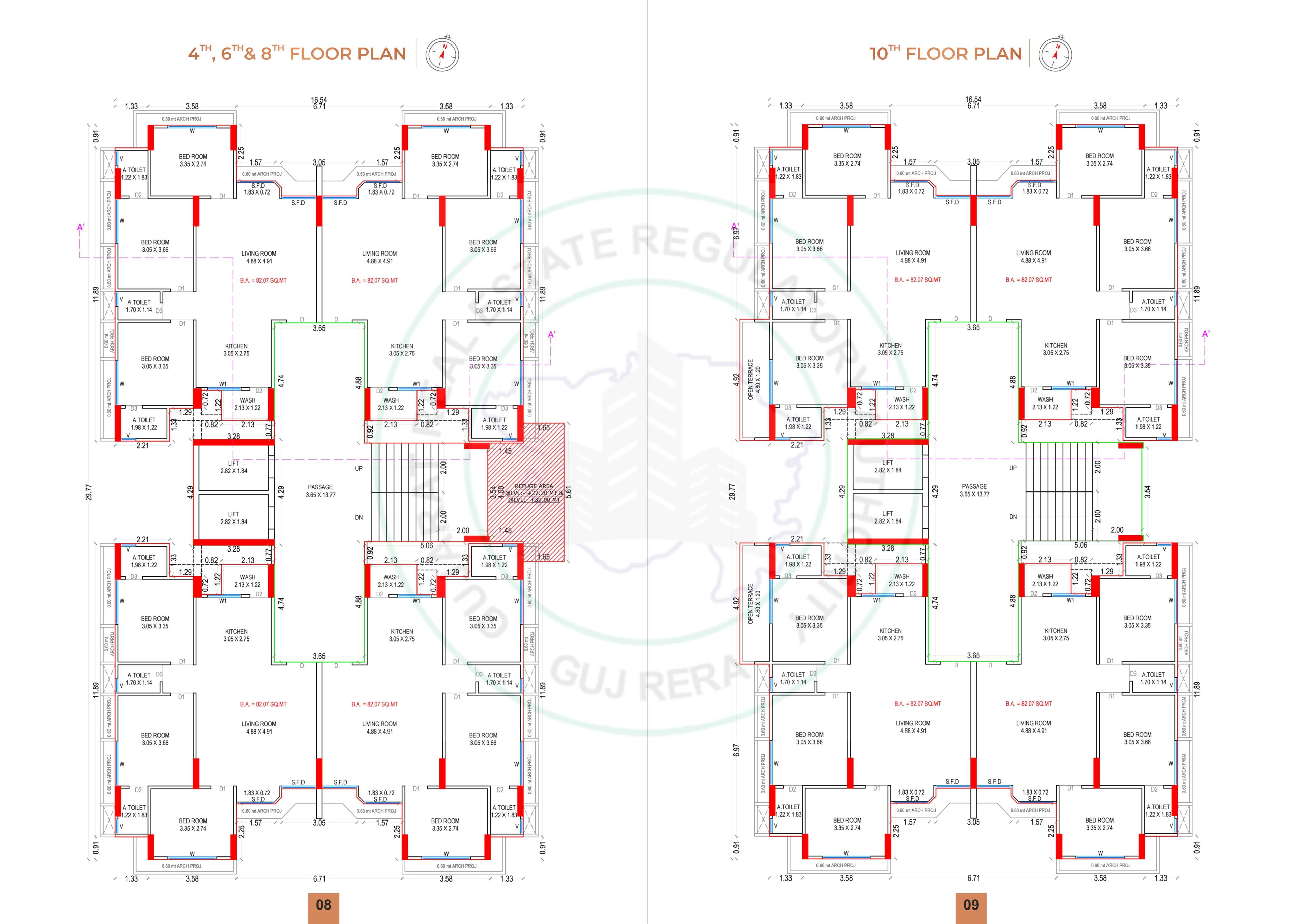 luxuria Luxuria Cluster Plan for Even Floor