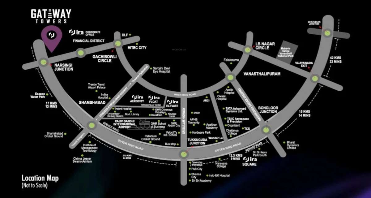 ira-ektha-gateway-towers Location Plan