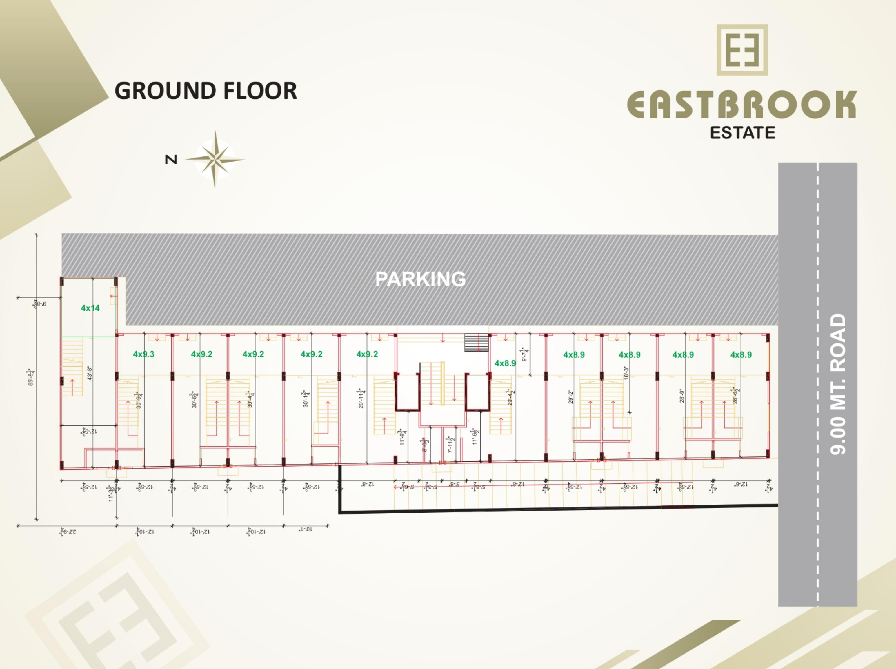 east-brook-estate East Brook Estate Cluster Plan for ground Floor