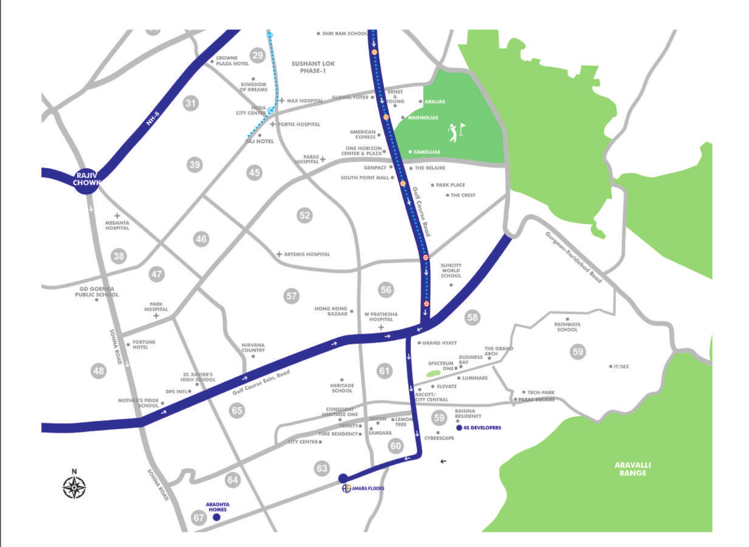 amara-floors Location Plan