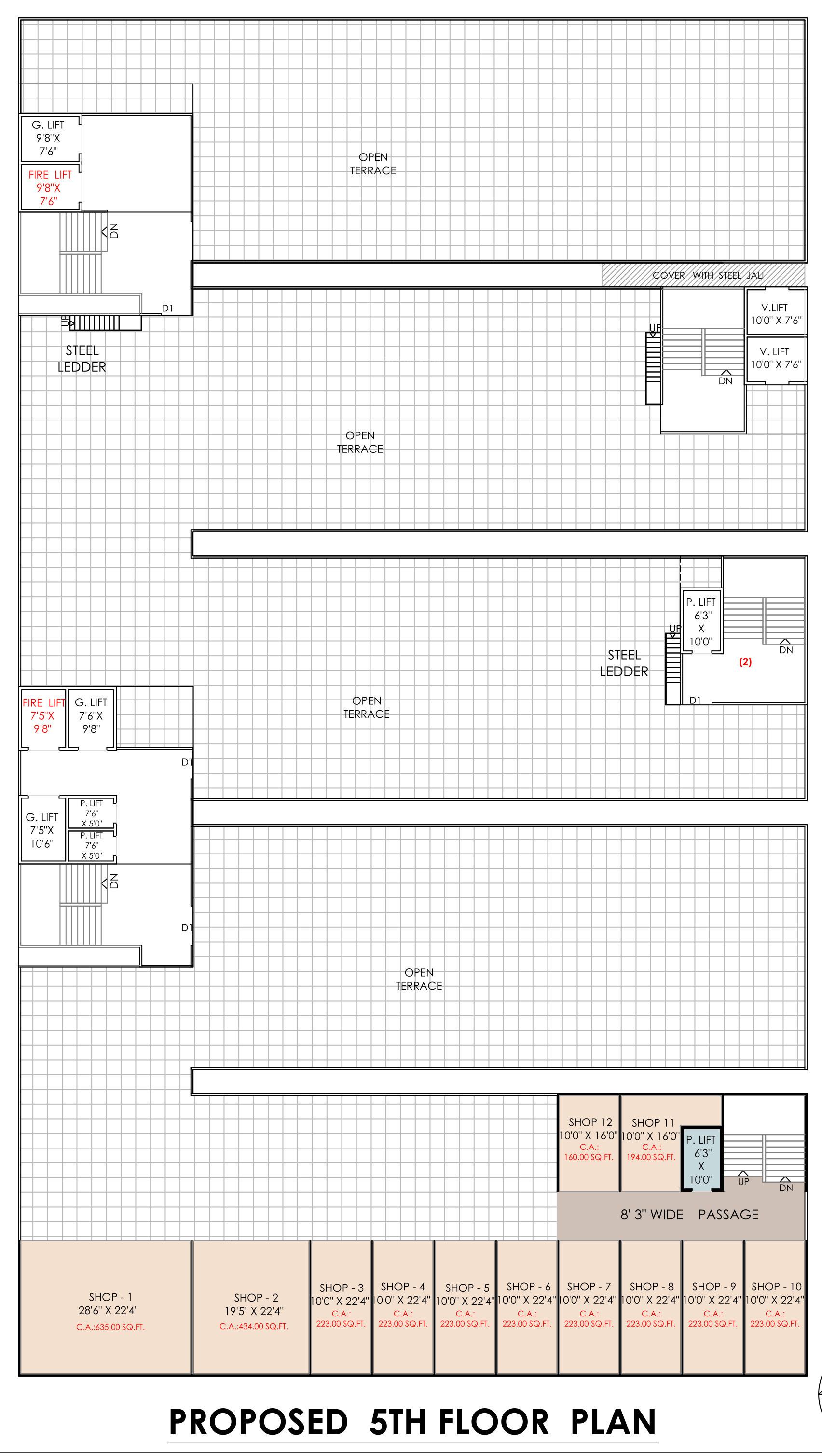 anjani-nandan-textile-market A Cluster Plan For 5th Floor