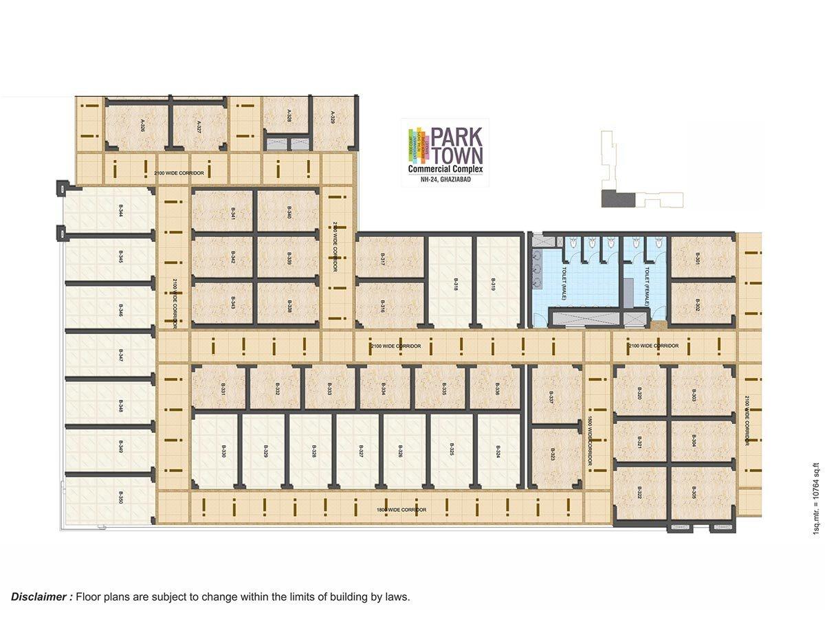 park-town-commercial-complex-phase-1-block-b Block B Cluster Plan