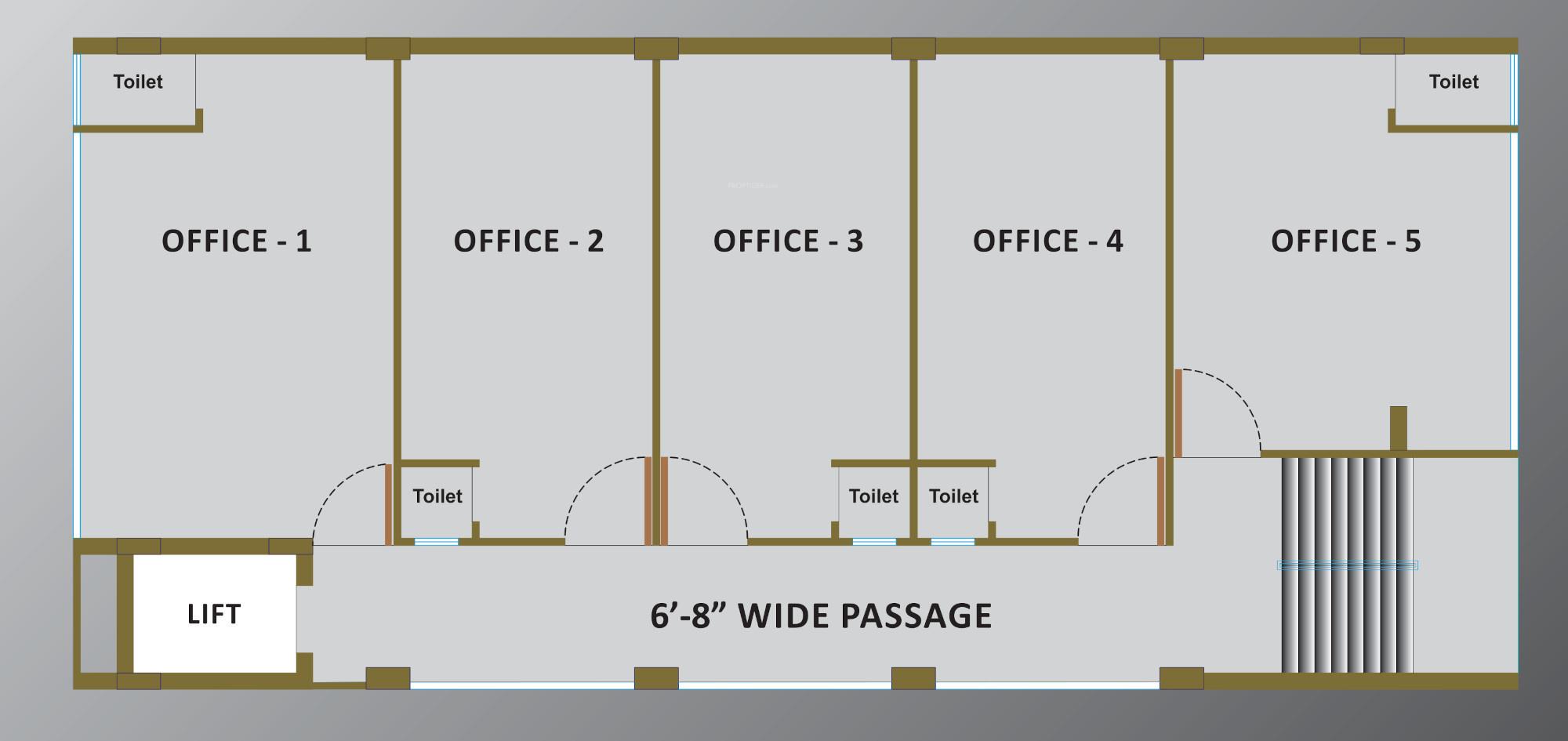 harikrishna-arcade Harikrishna Arcade Cluster Plan from 2nd to 4th Floor