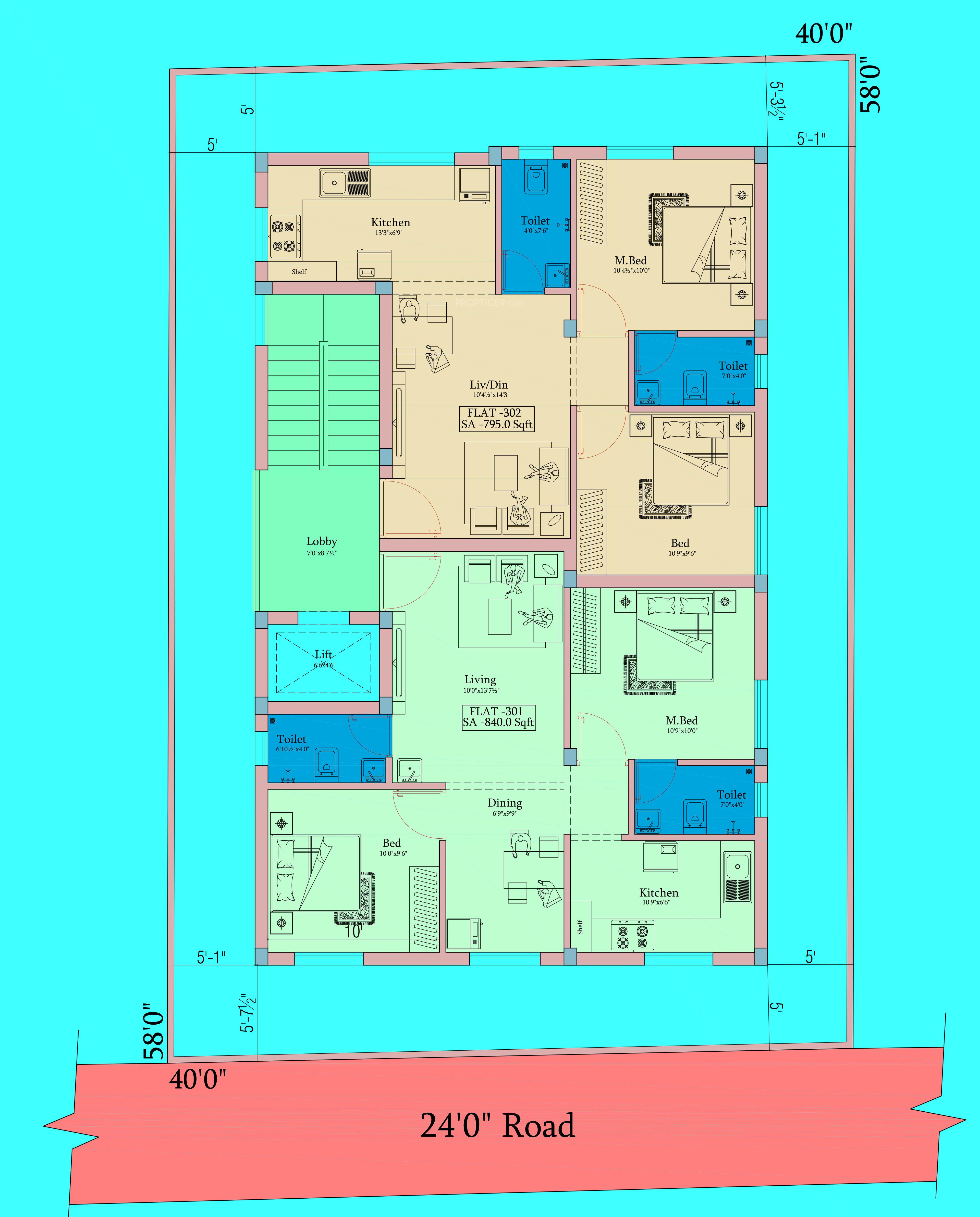 ms-swastika MS Swastika Cluster Plan For 3rd Floor