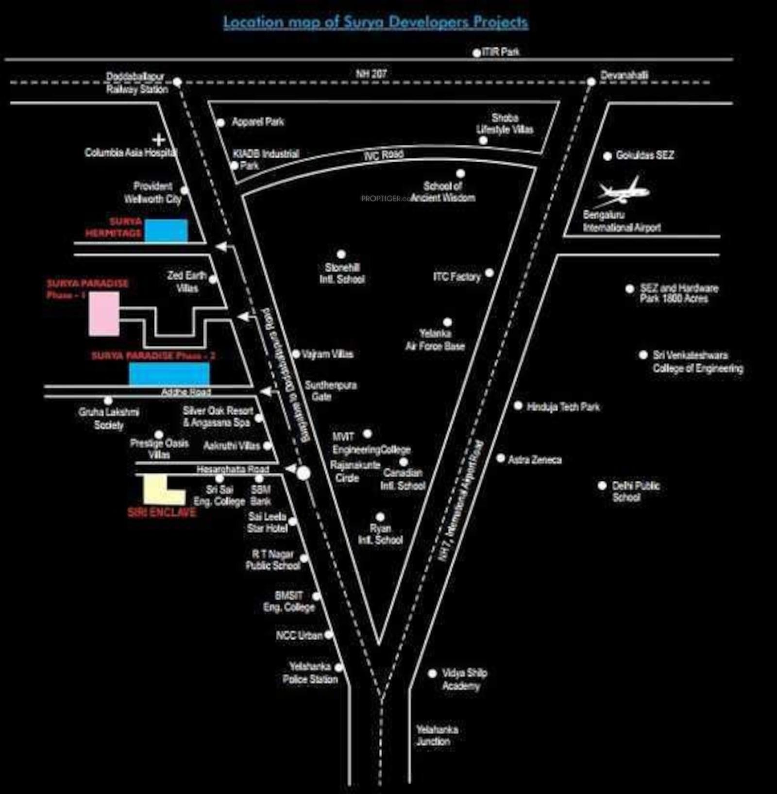 paradise Location Plan