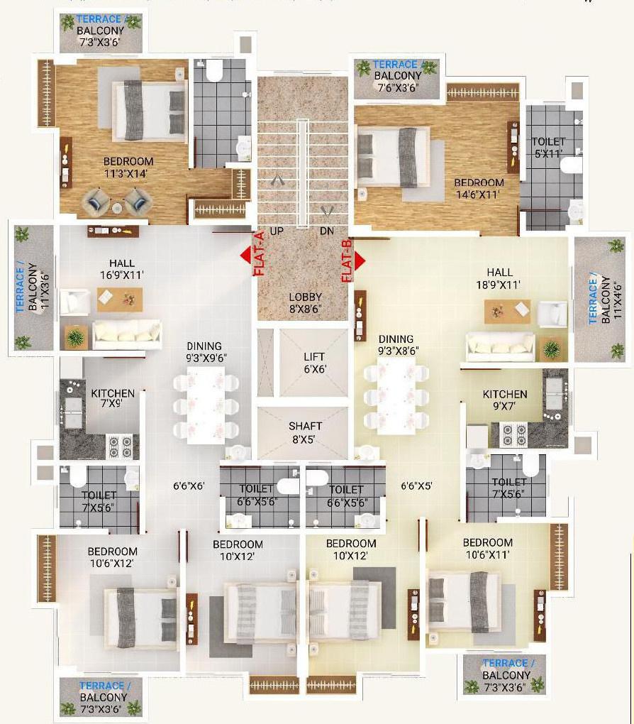 piya-mansion Piya Mansion Cluster Plan From 1st To 3rd Floor