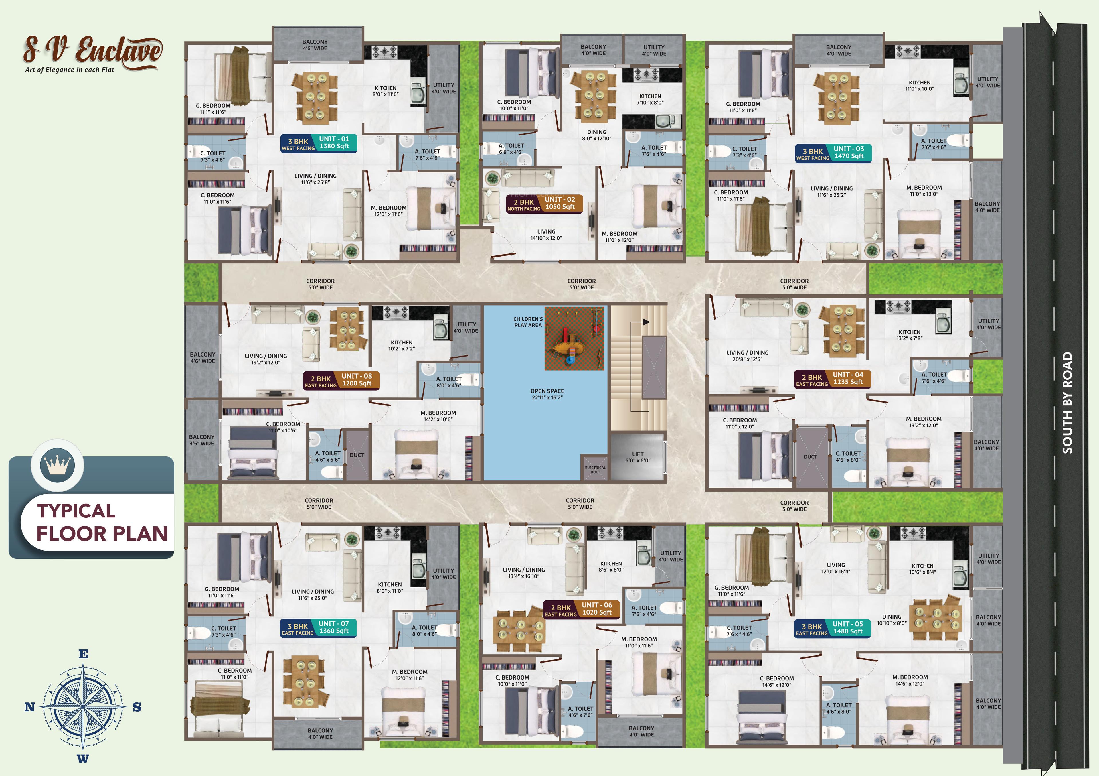 sv-enclave SV Enclave Cluster Plan from 1st to 5th Floor