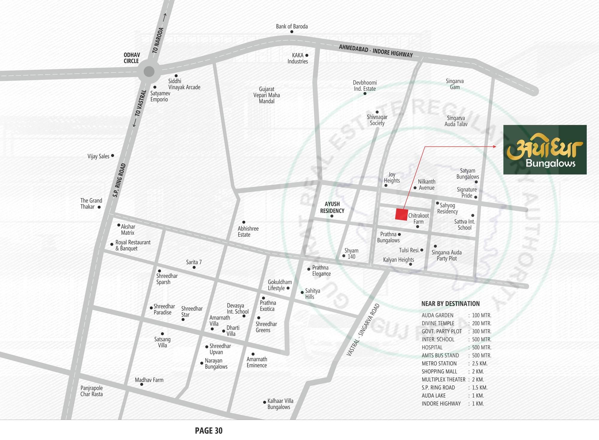 ayodhya-bunglows Location Plan