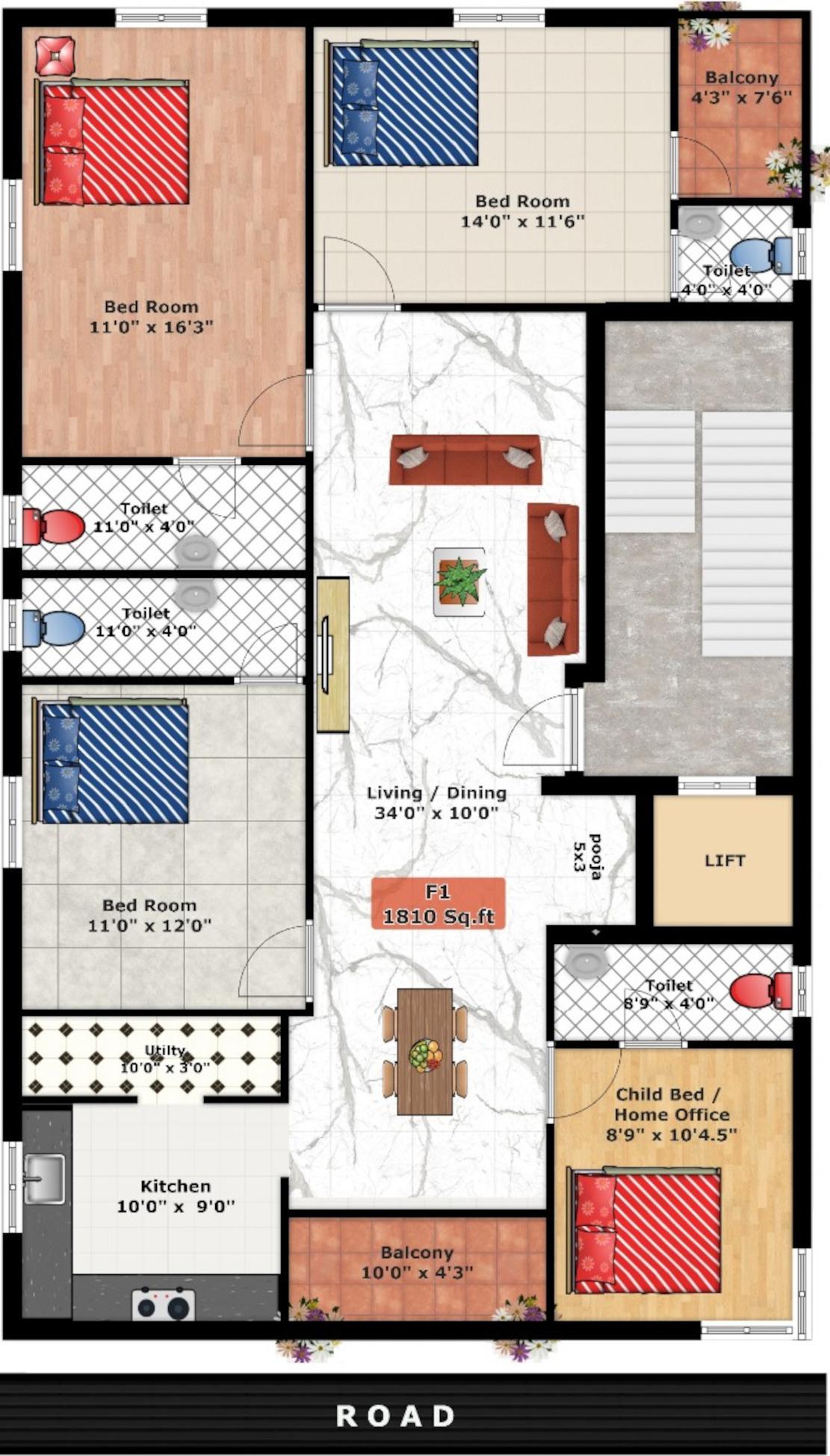 grandeur Grandeur Cluster Plan For 1st Floor