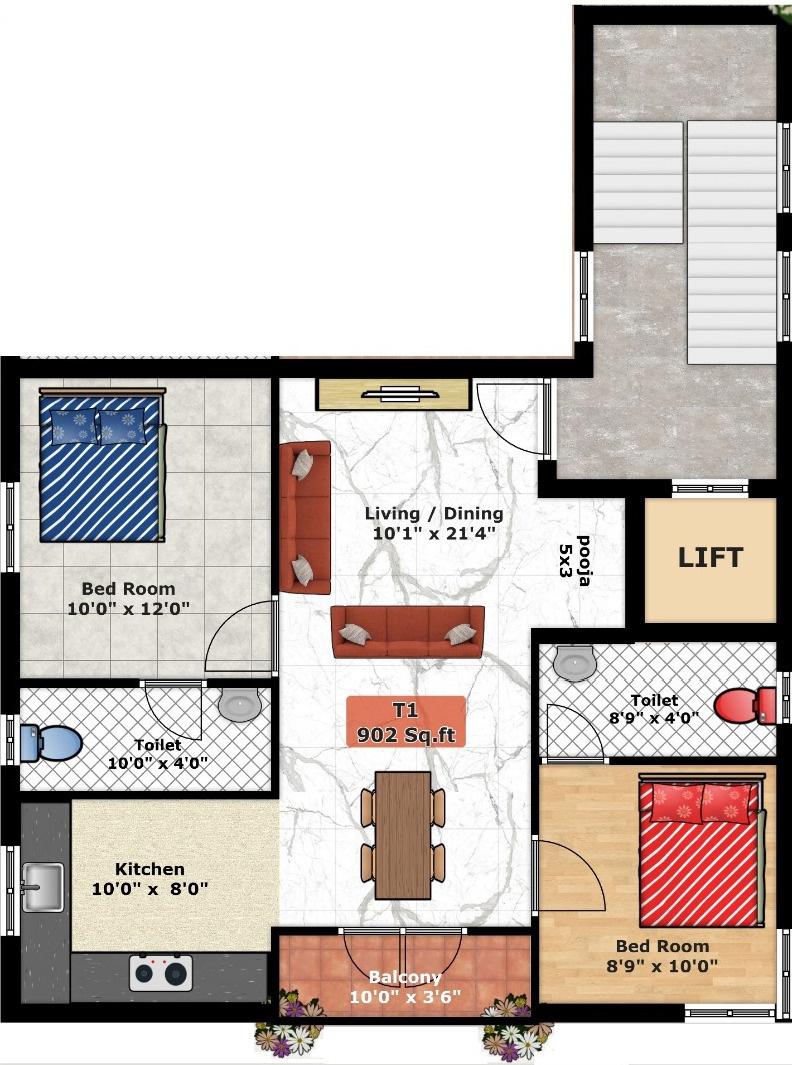grandeur Grandeur Cluster Plan For 3rd Floor