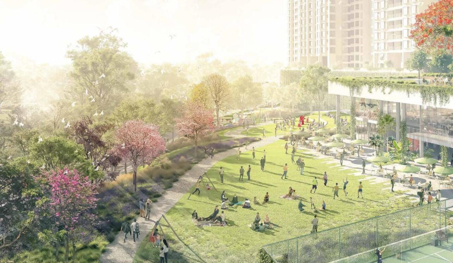 nikoo-homes-v-phase-2 Landscape Garden and Tree Planting