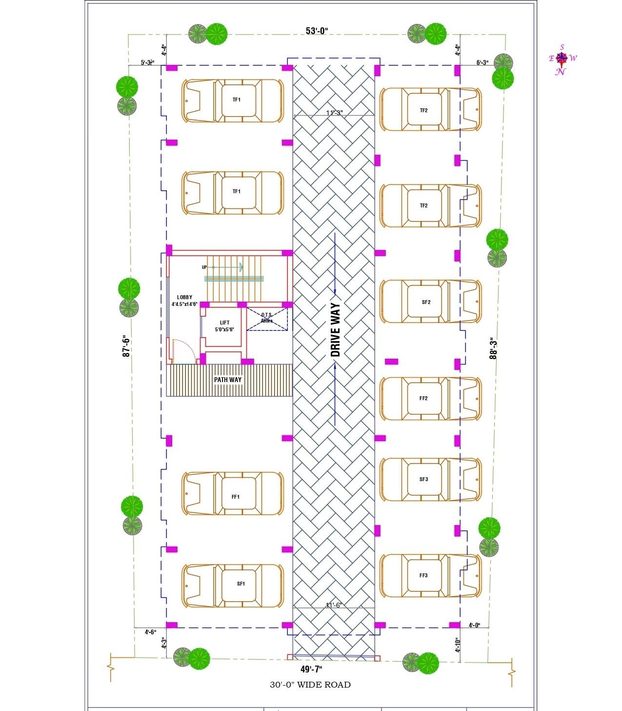 rose-garden Rose Garden Cluster Plan for ground Floor
