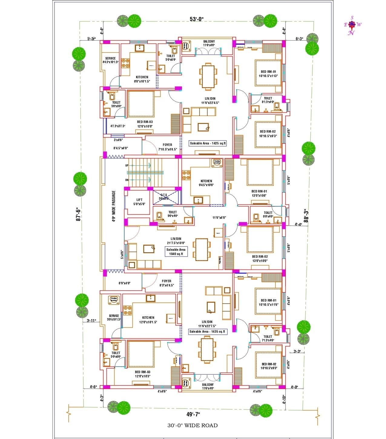 rose-garden Rose Garden Cluster Plan from 1st to 2nd Floor