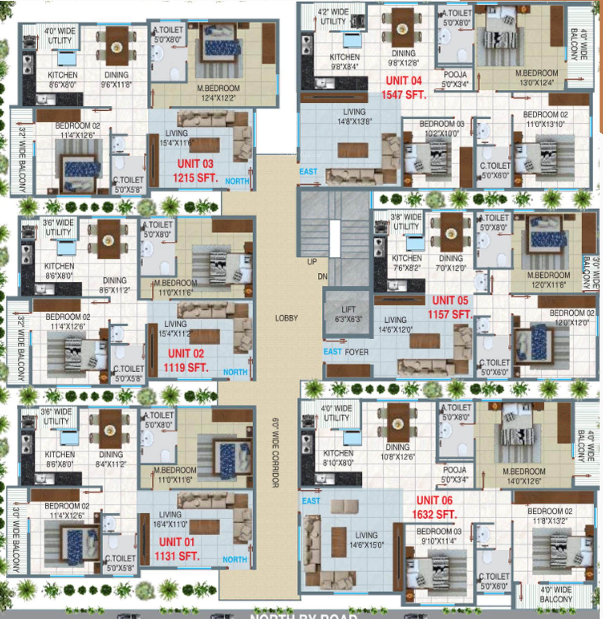 sumukha-residency Cluster Plan